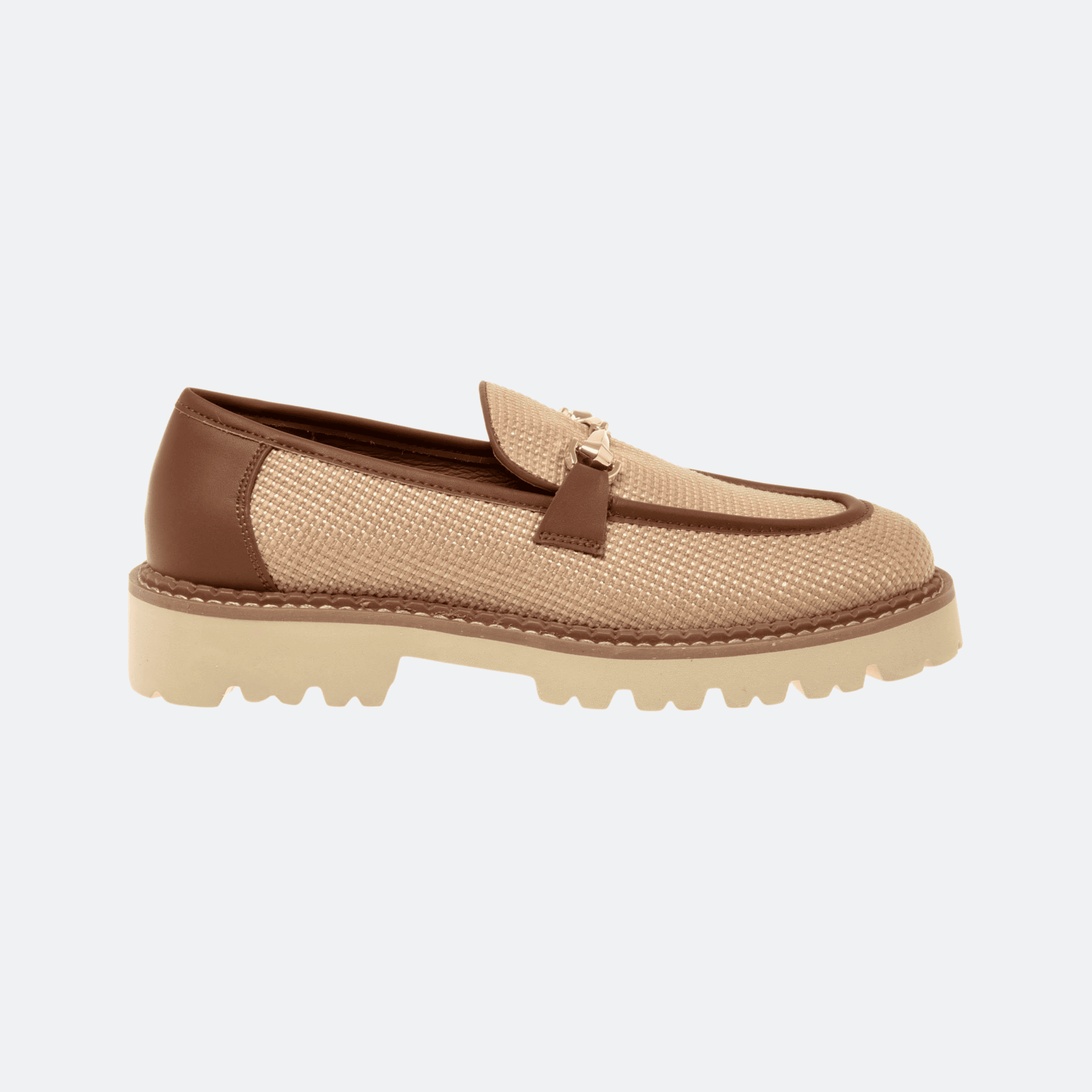 Baldinini Canvas Loafers For Women - Beige