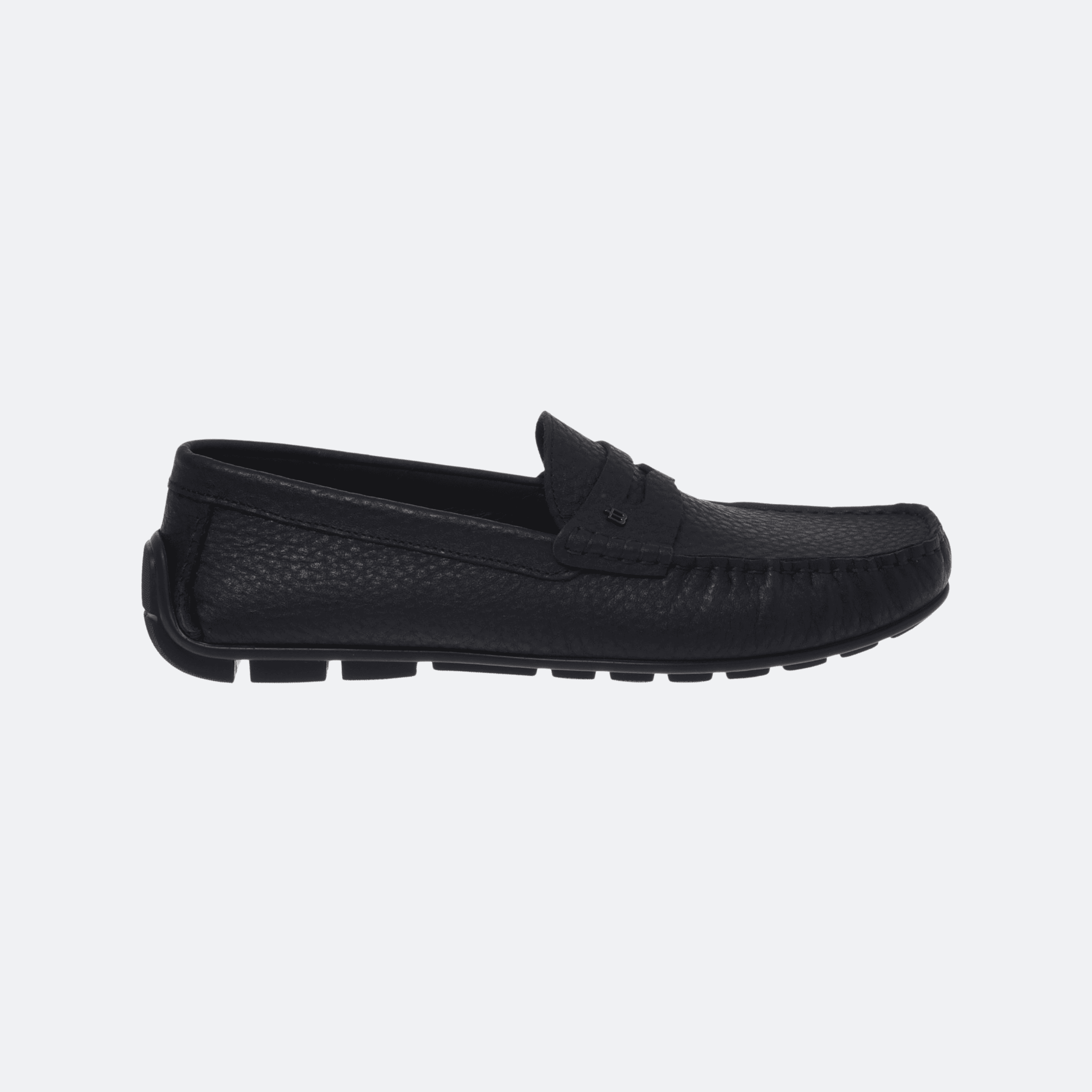 Baldinini Loafer in Tumbled Leather for Men - Black