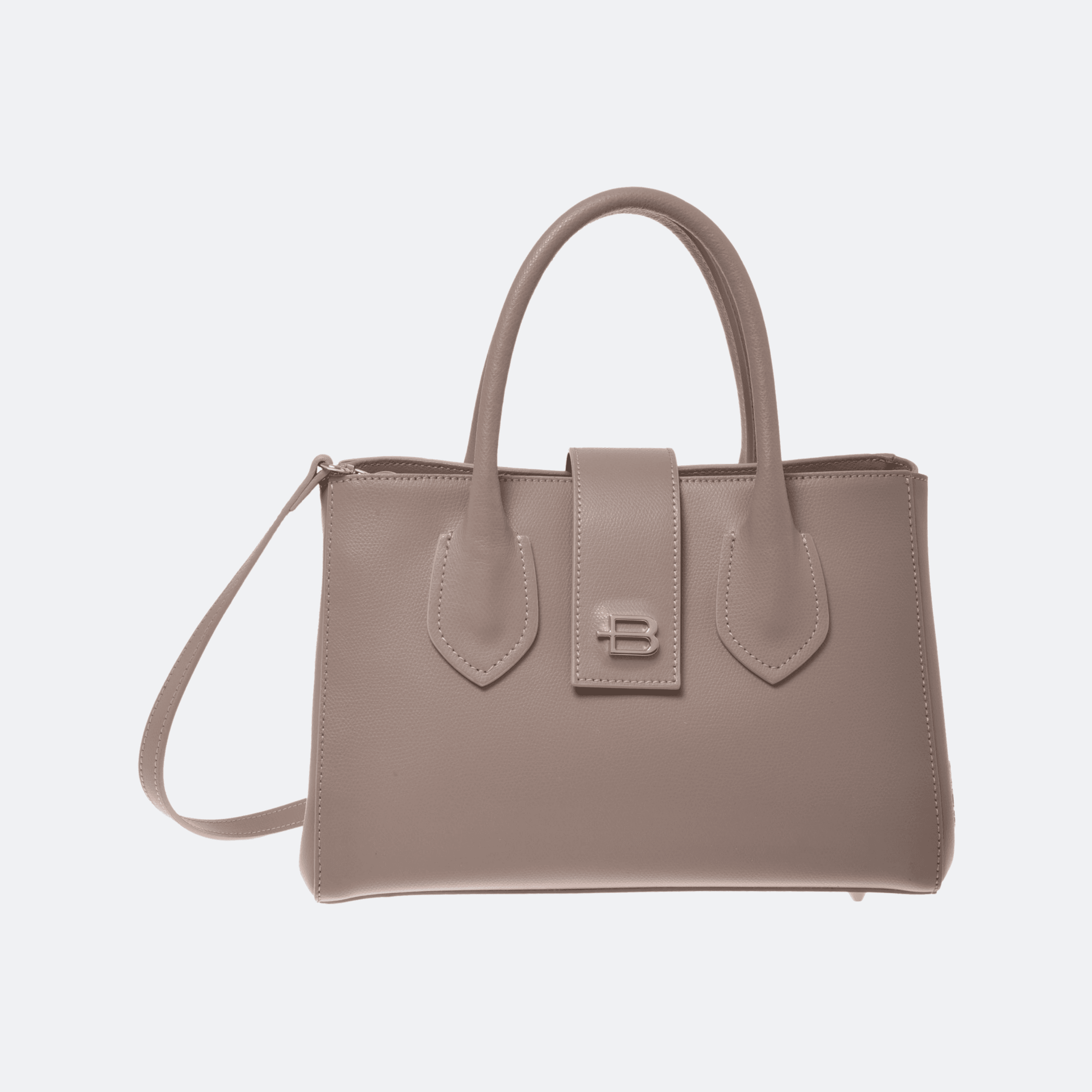 Baldinini Palmellato Leather Handbag For Women - Nude