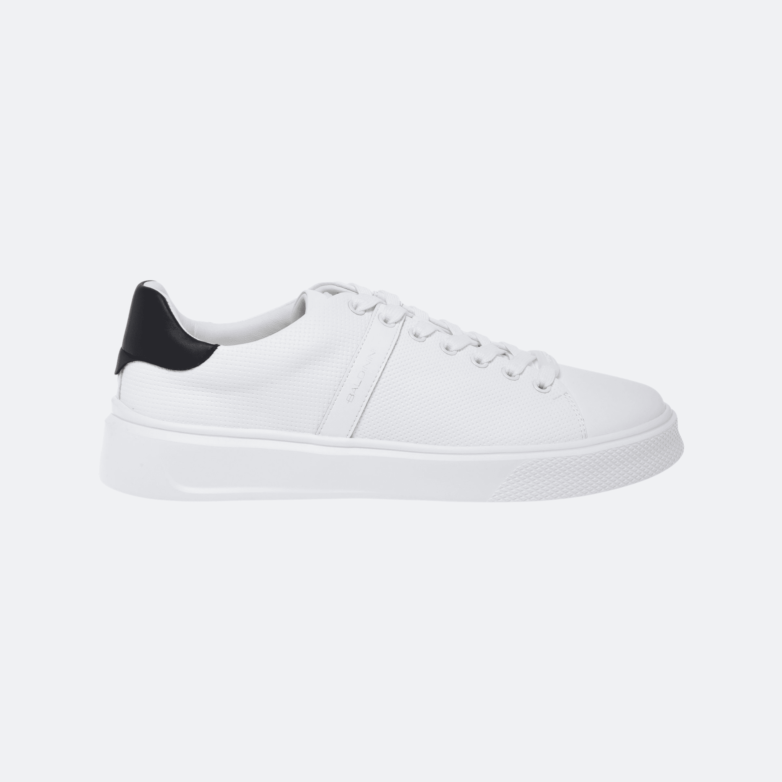 Baldinini Perforated Leather Sneakers for Men - White