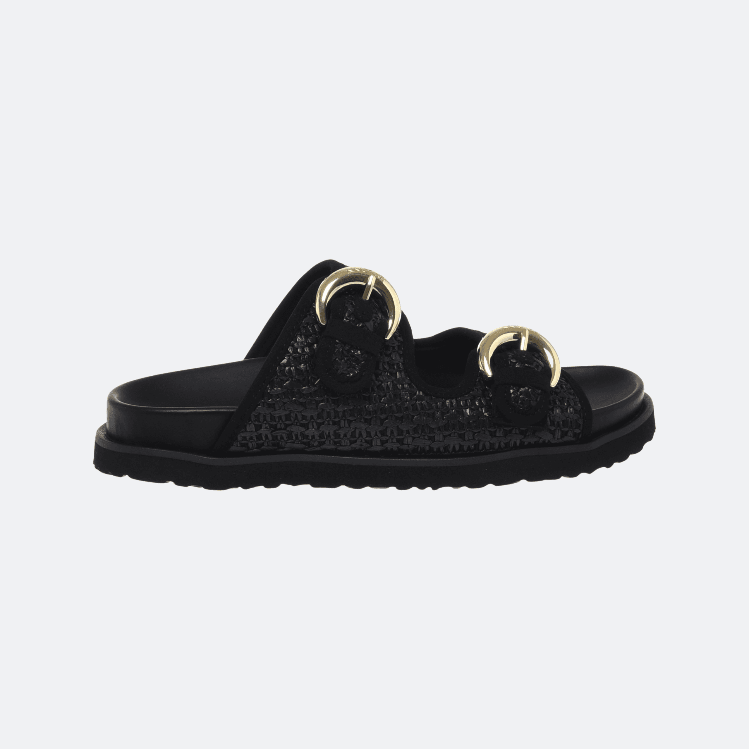 Baldinini Raffia Mules For Women - Black