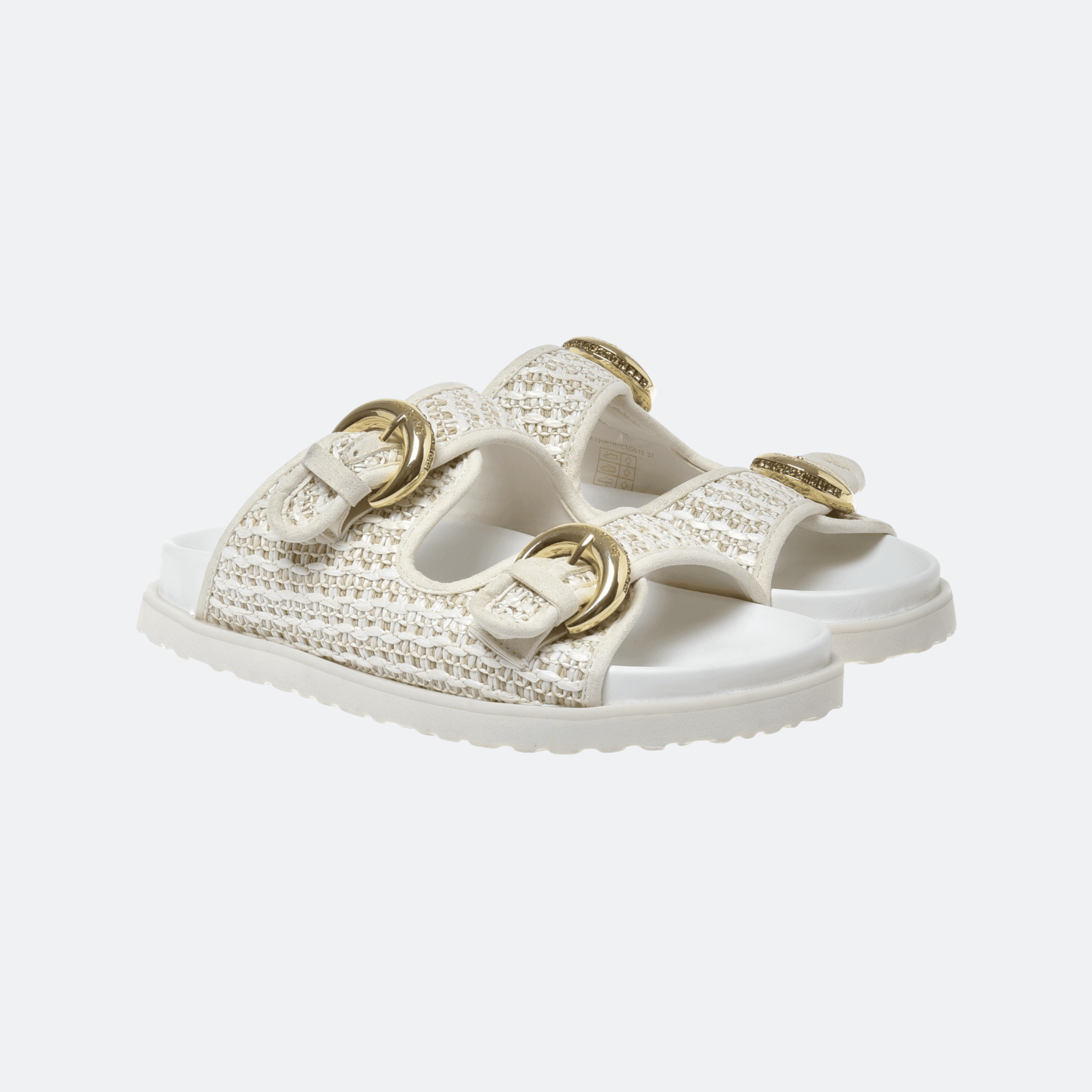 Baldinini Raffia Mules For Women - Off White alternate