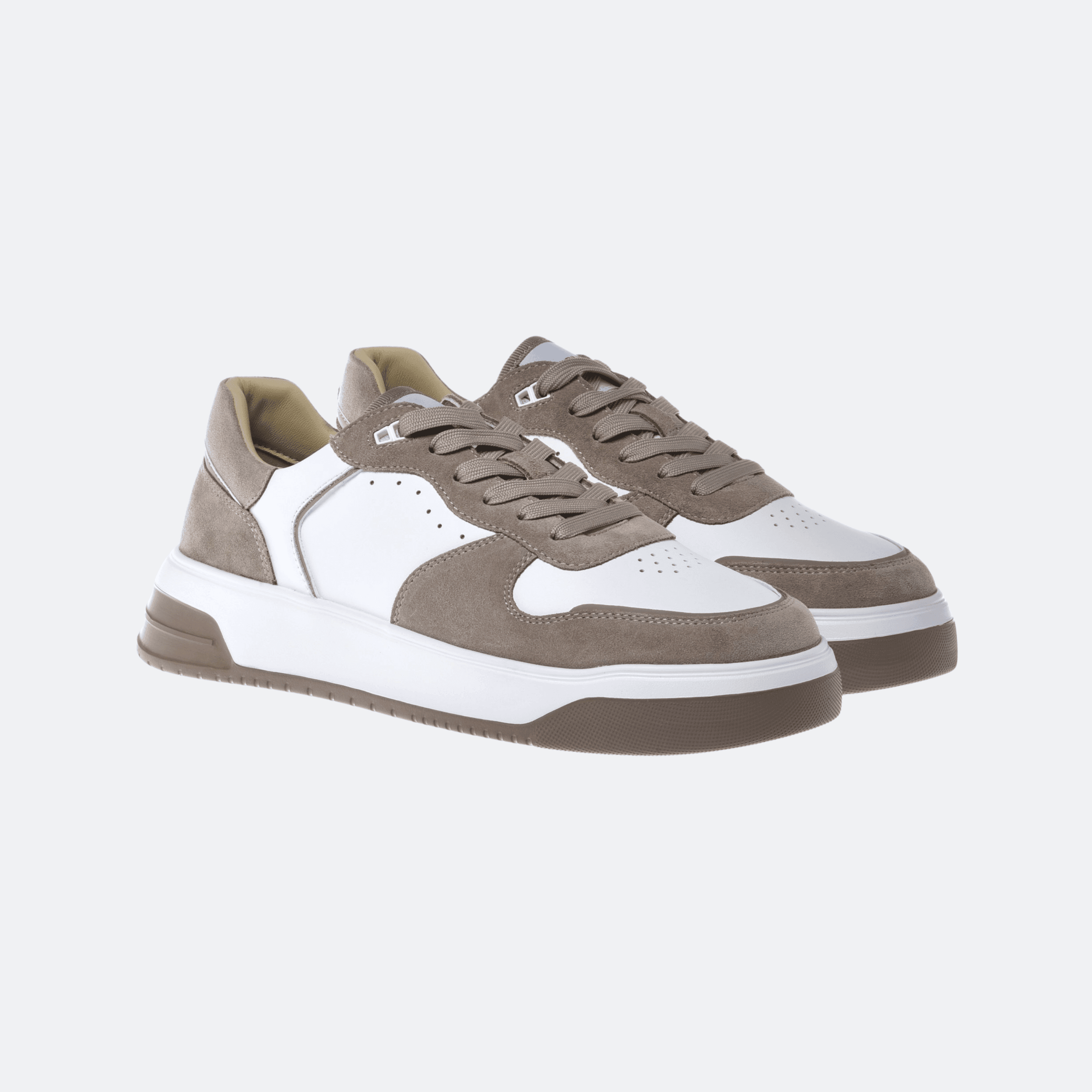 Baldinini Sneaker in Suede and Leather for Men - Beige/White alternate