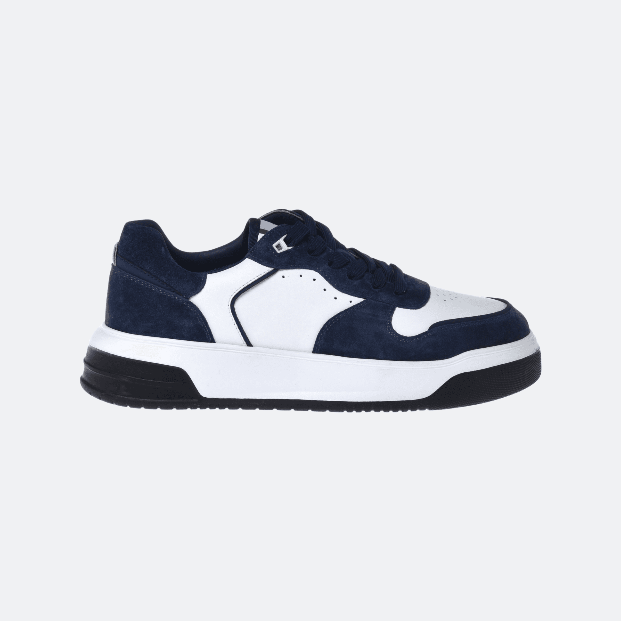 Baldinini Sneaker in Suede and Leather for Men - Blue/White