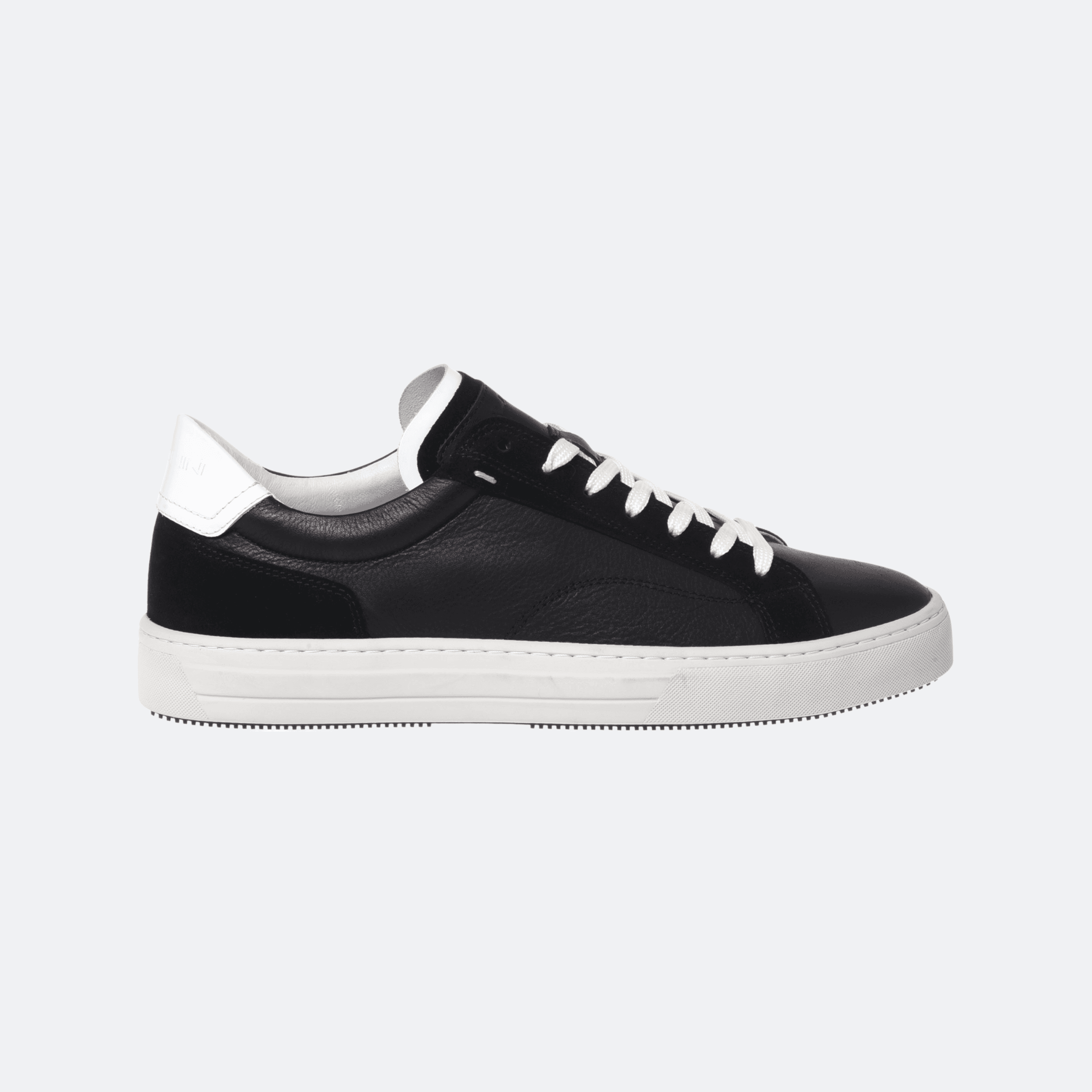 Baldinini Sneaker in Suede and Tumbled Leather for Men - Black