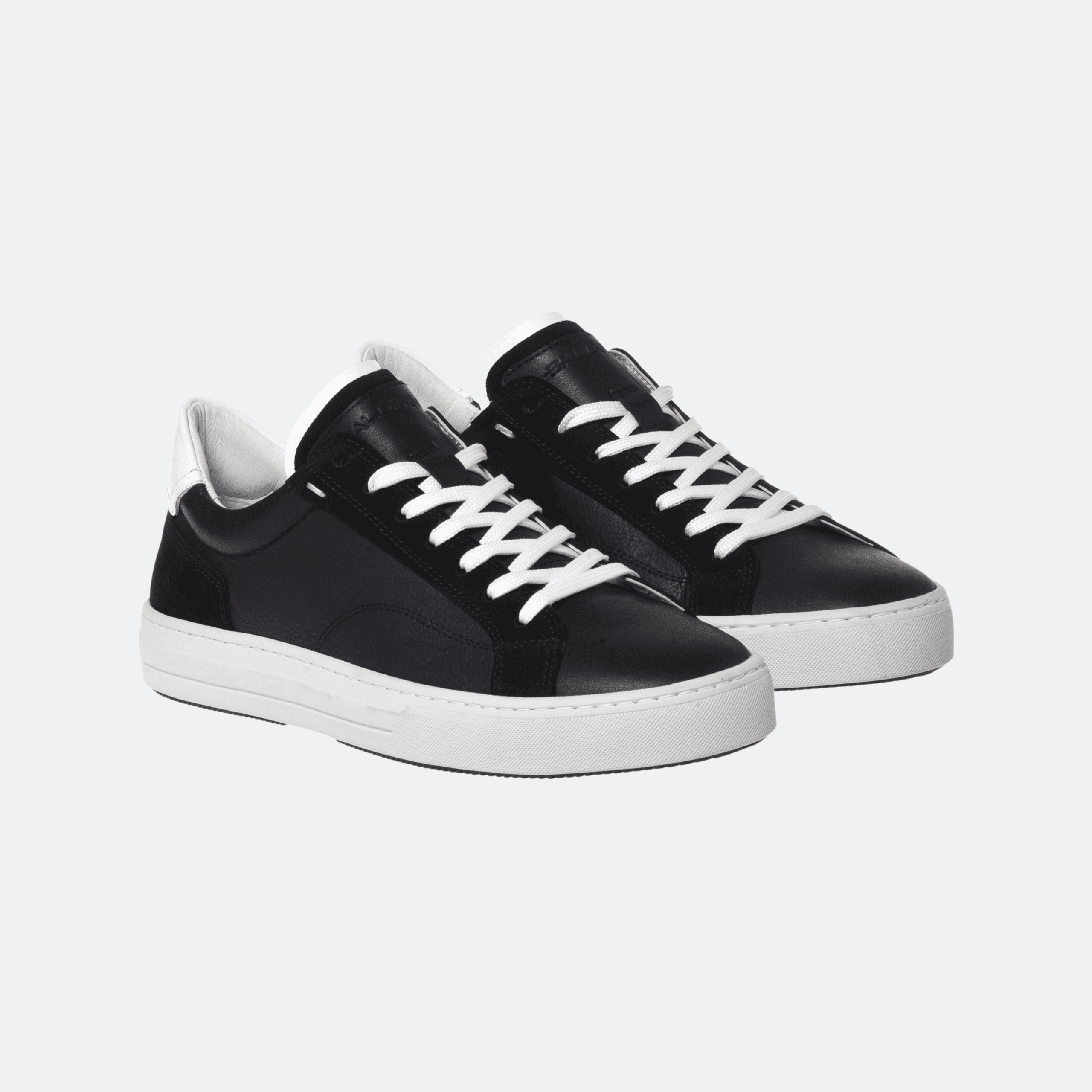 Baldinini Sneaker in Suede and Tumbled Leather for Men - Black alternate