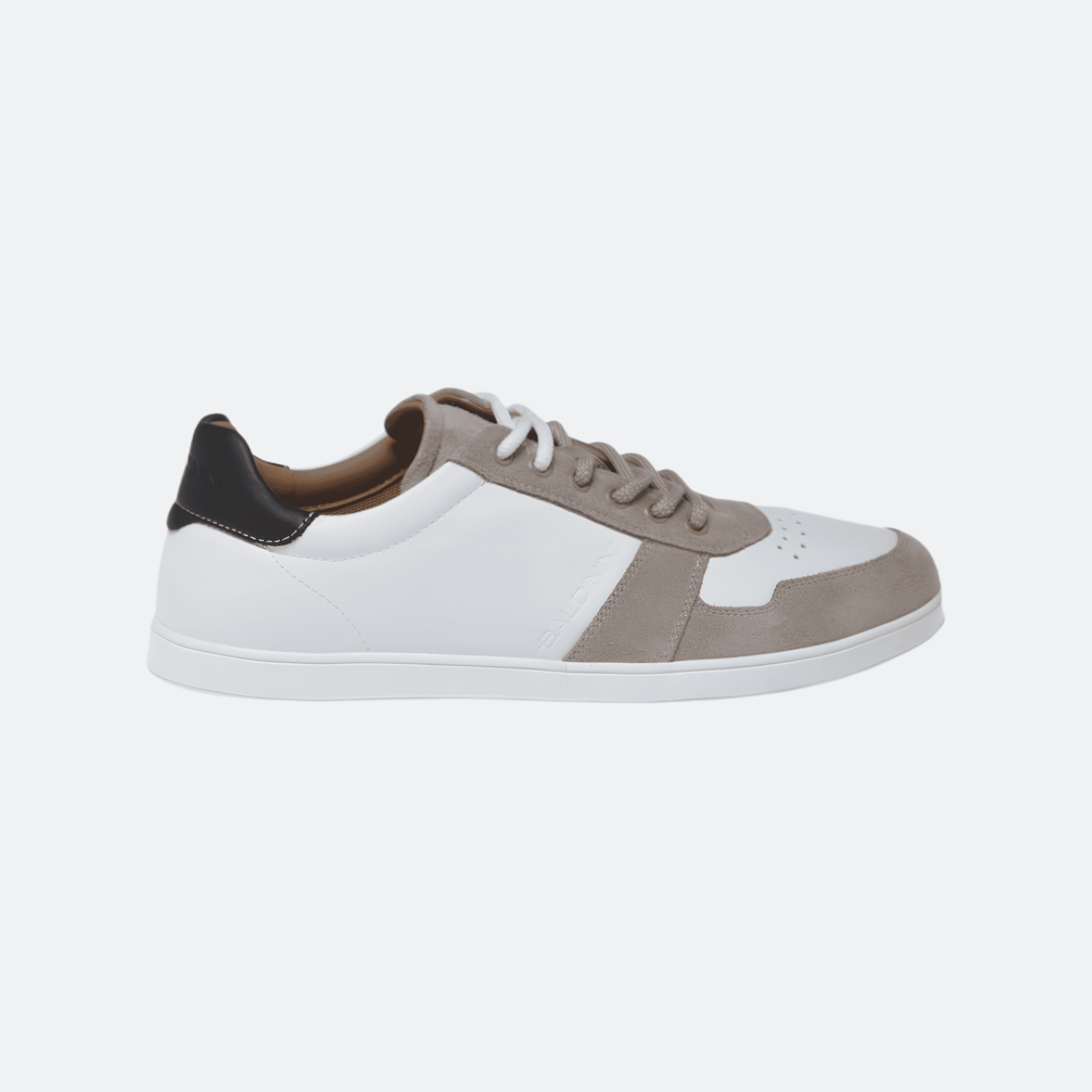Baldinini Suede and Leather Sneakers for Men - White/Beige