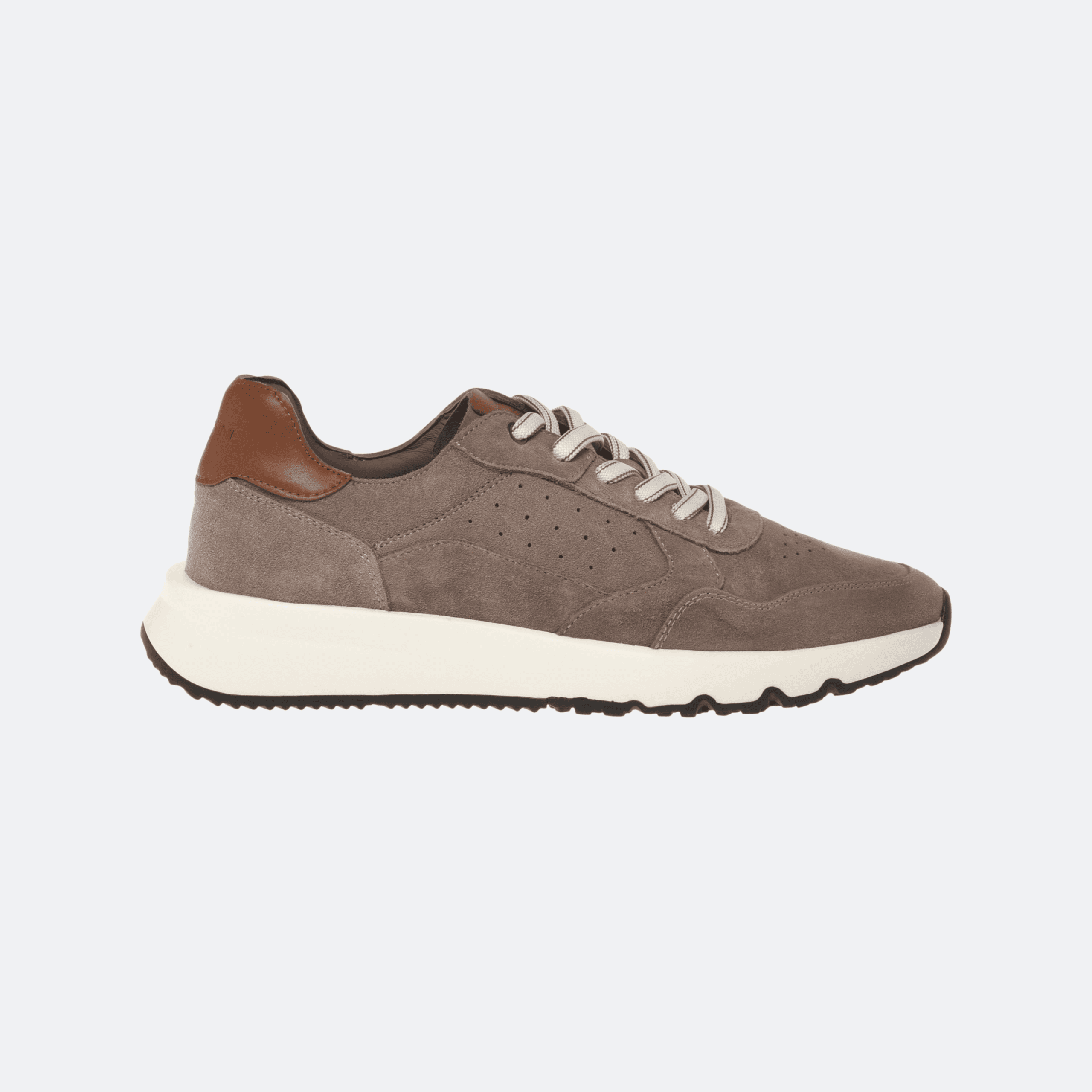 Baldinini Suede Sneakers for Men - Taupe