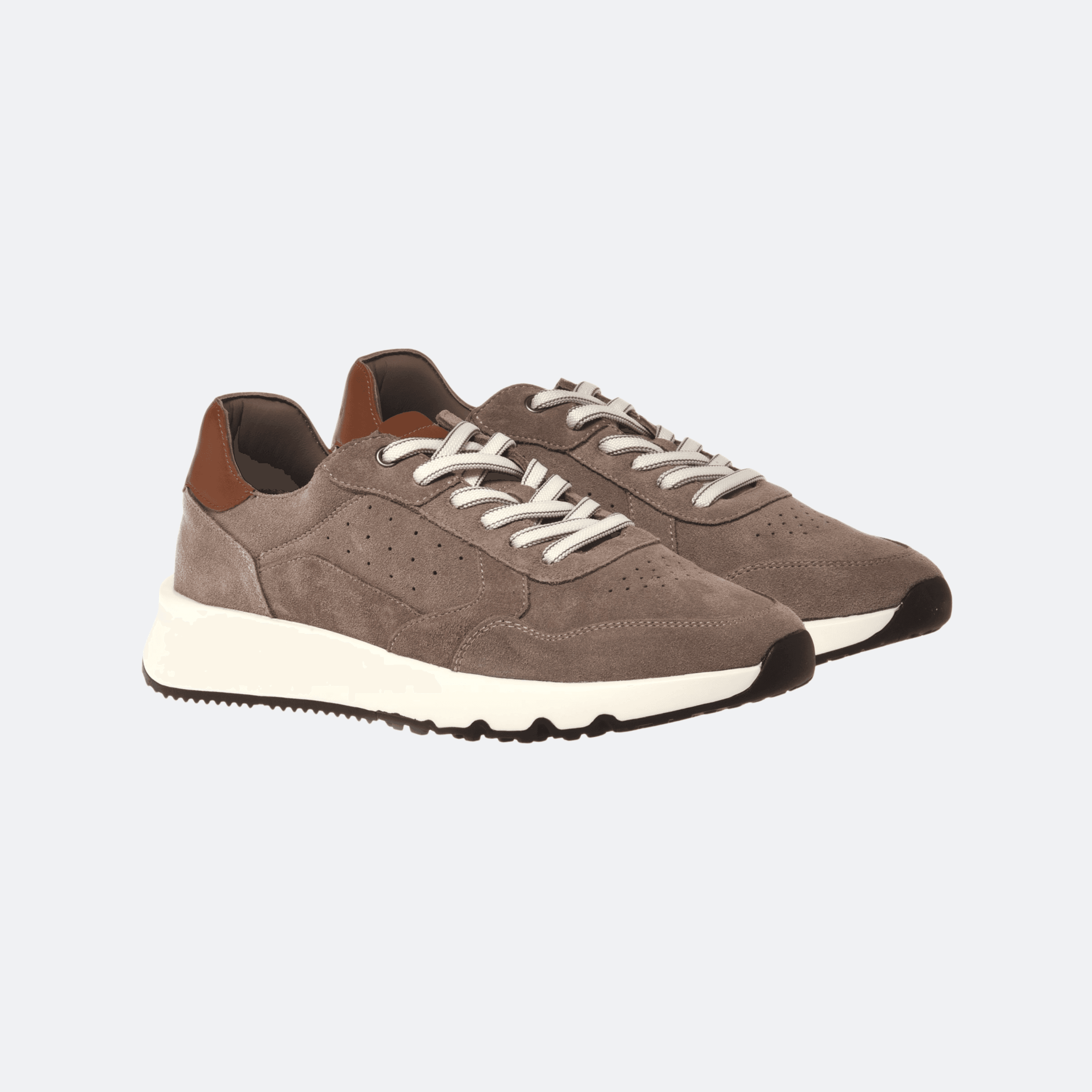 Baldinini Suede Sneakers for Men - Taupe alternate