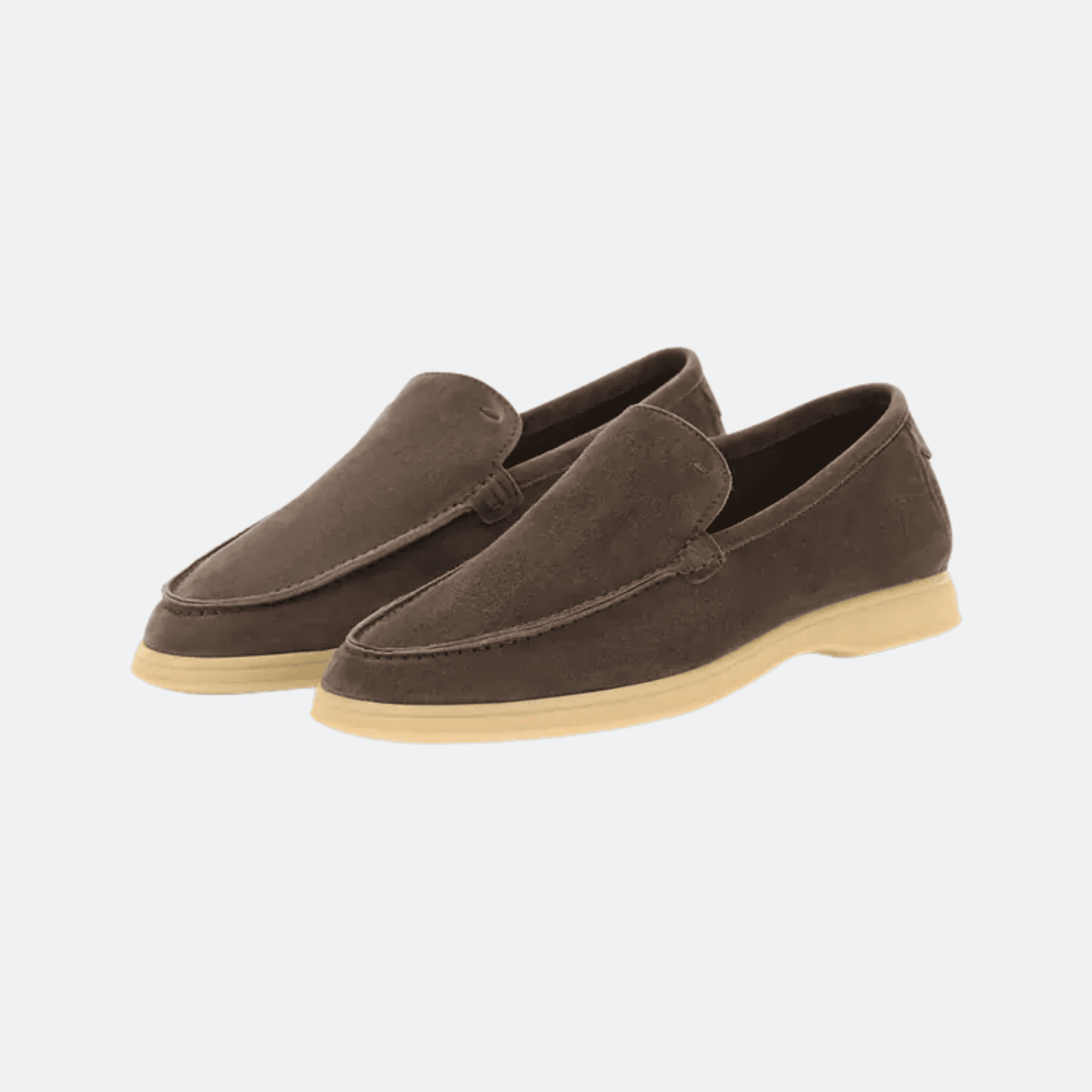 Boggi Milano Aria En Daim Mocassins Suede Shoes for Men - Dark Brown alternate