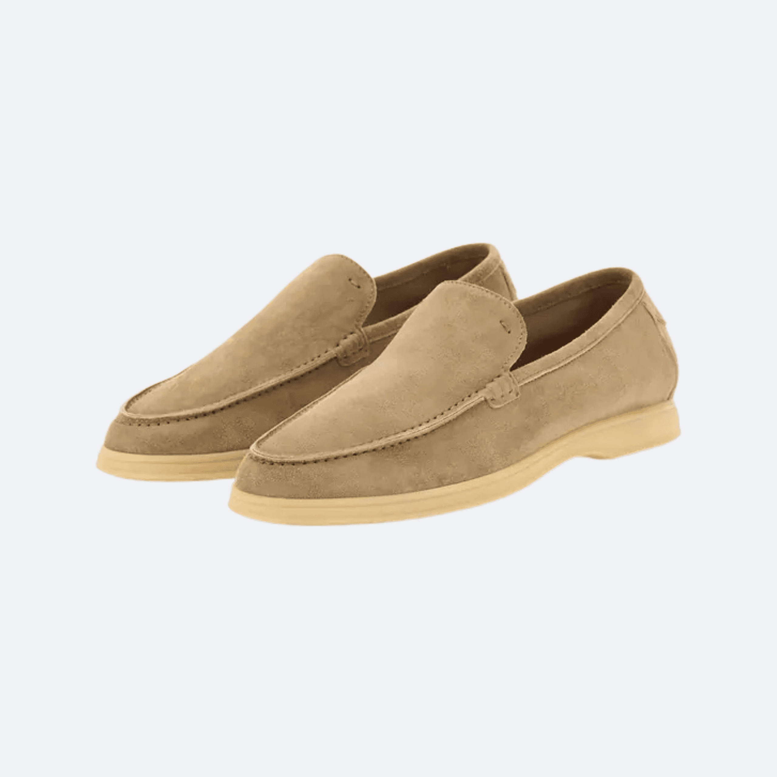 Boggi Milano Aria En Daim Mocassins Suede Shoes for Men - Sand Beige alternate