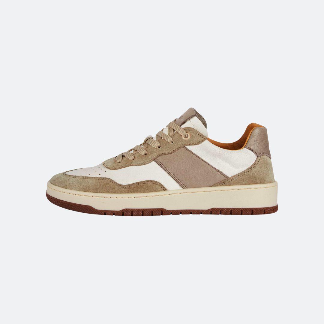 Boggi Milano Beige Leather Trainers