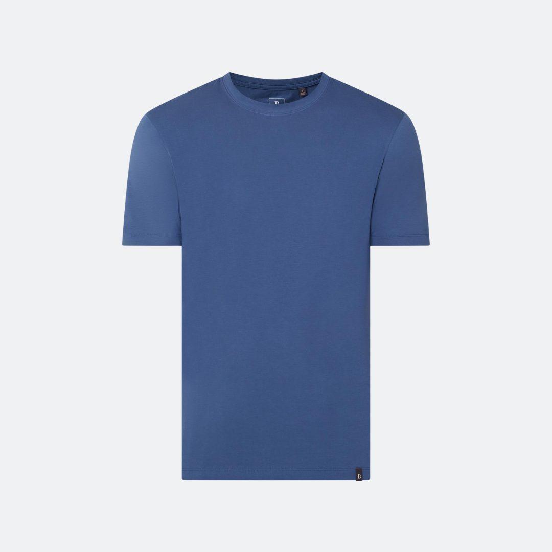 Boggi Milano Blue Cotton Men T-Shirt