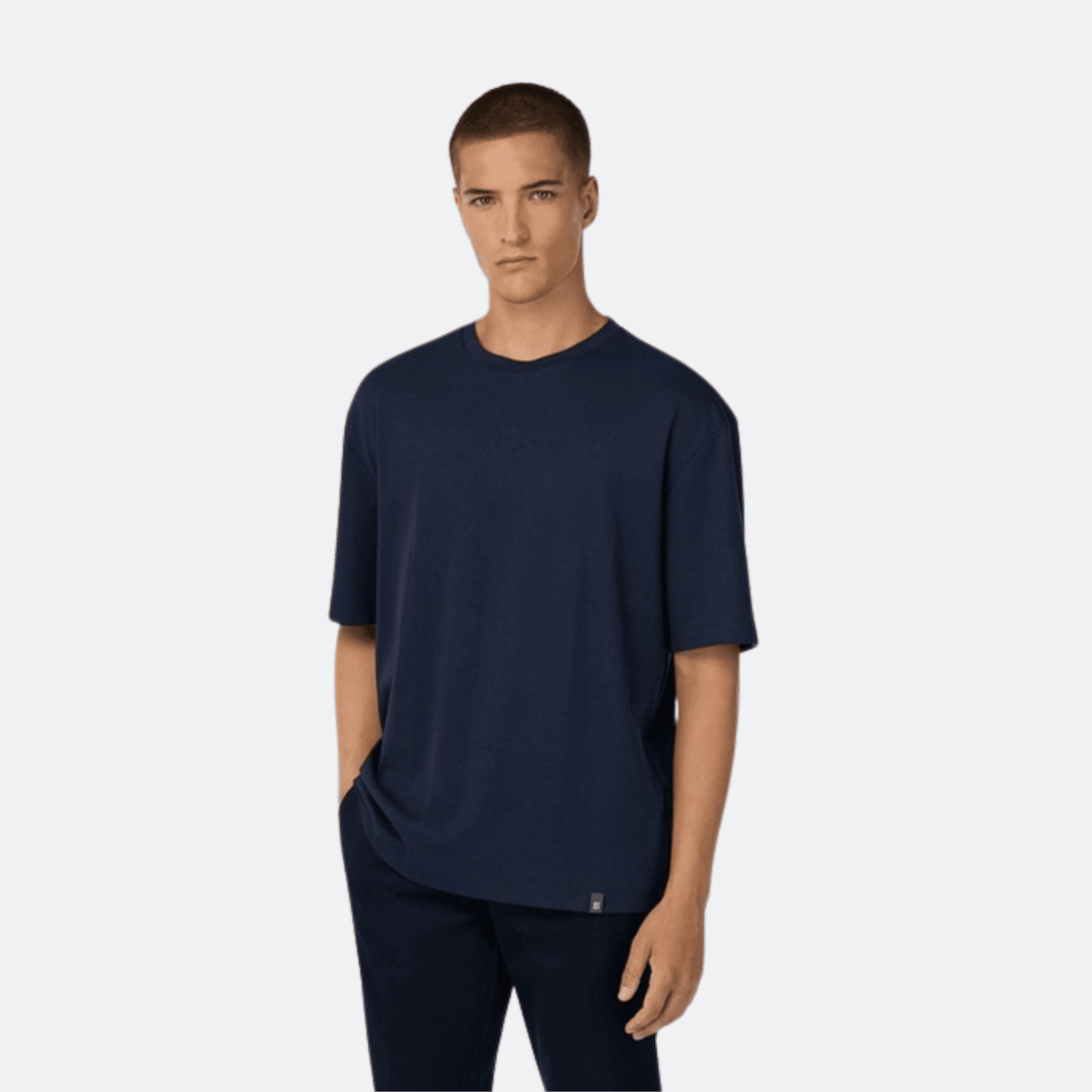 Boggi Milano Cotton T Shirts For Men - Navy alternate