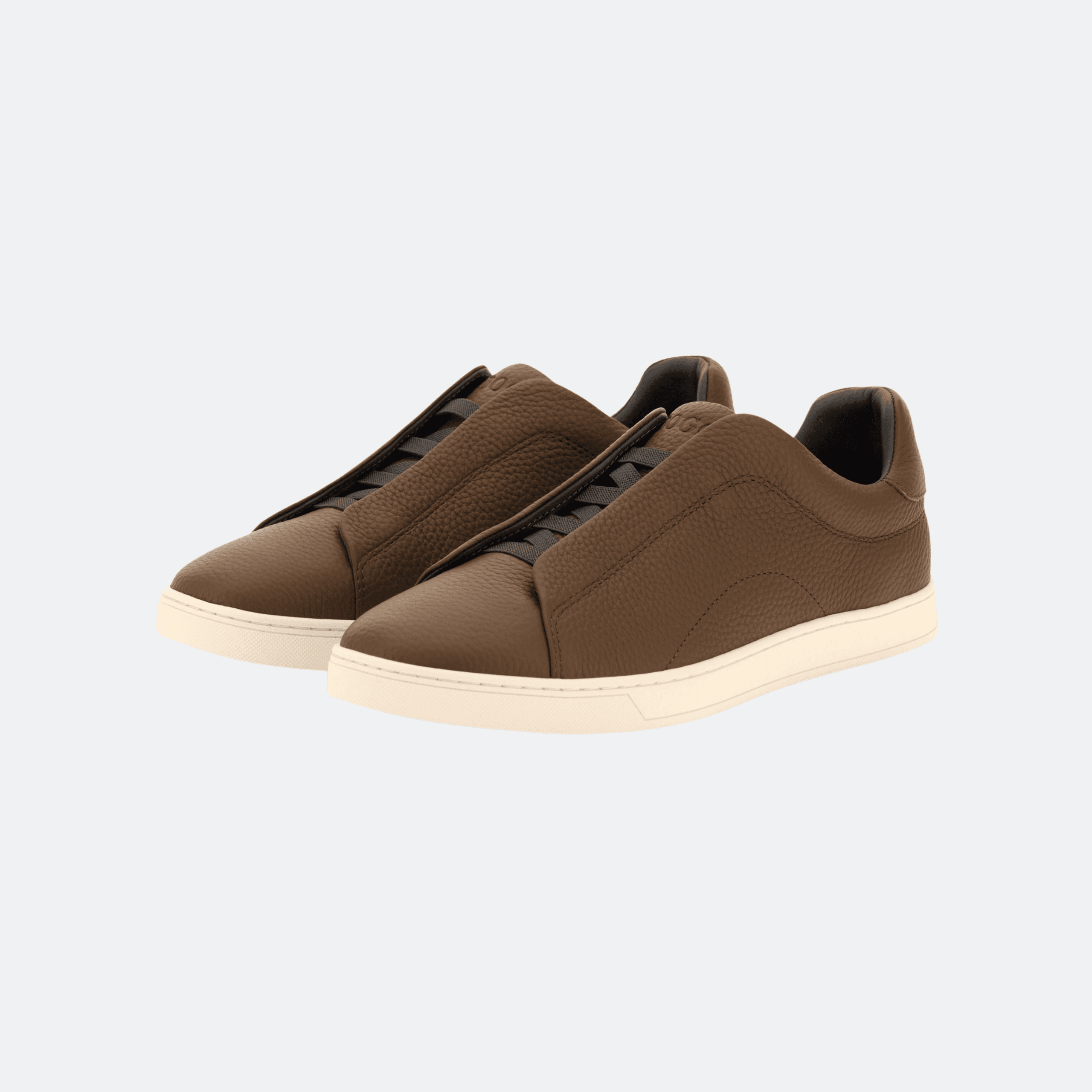 Boggi Milano Leather Low Top Sneakers for Men - Brown alternate