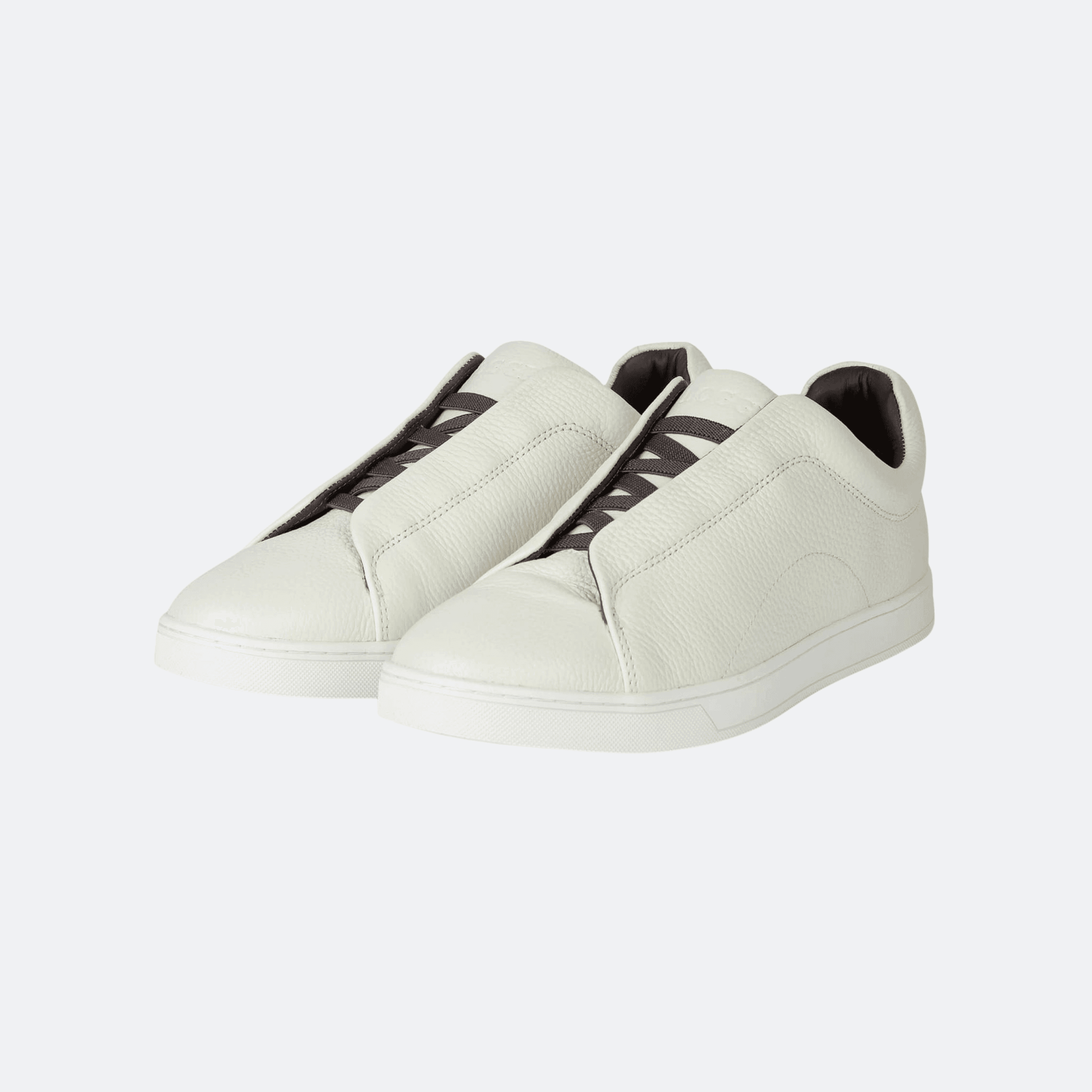 Boggi Milano Leather Low Top Sneakers for Men - White alternate