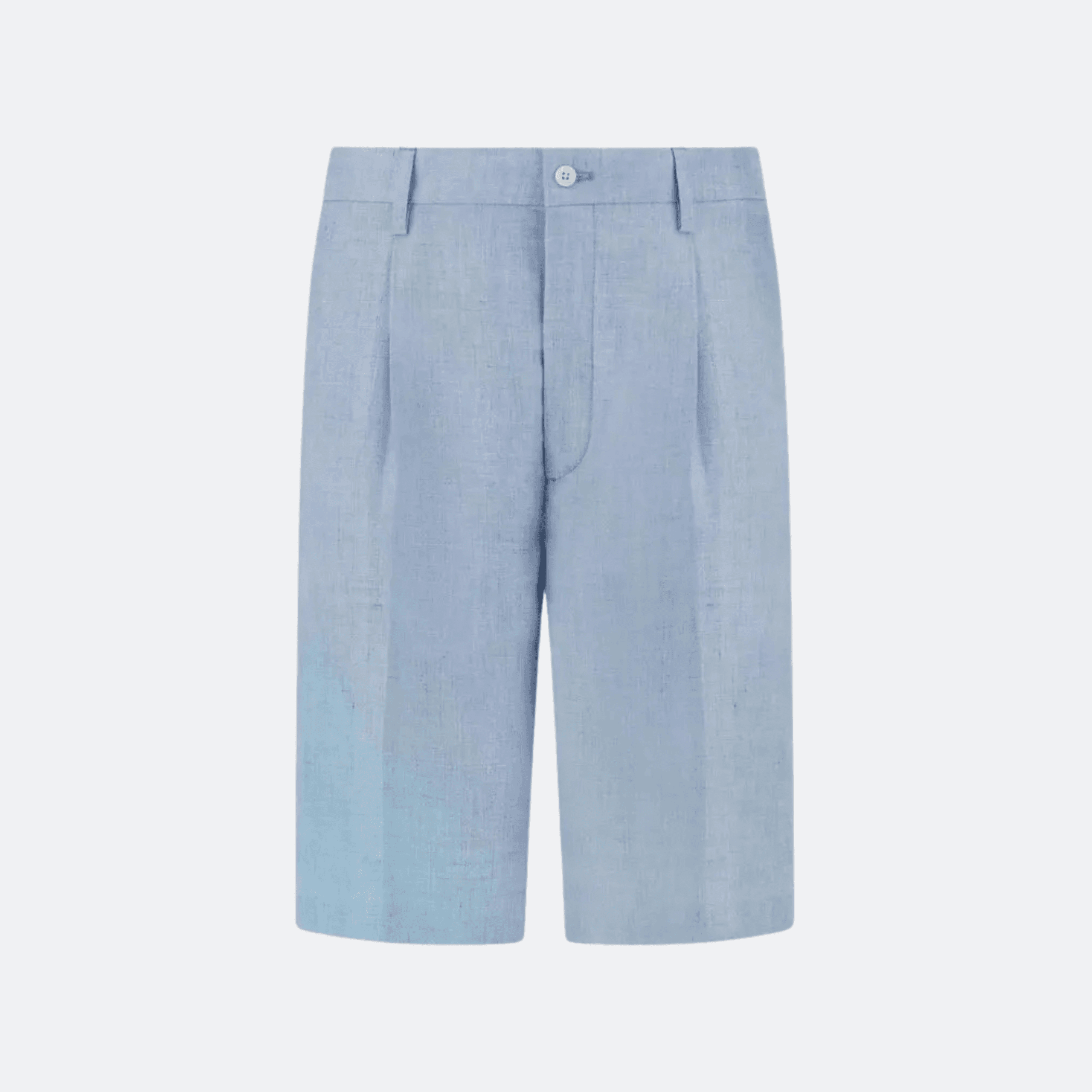 Boggi Milano Linen Shorts For Men - Light Blue