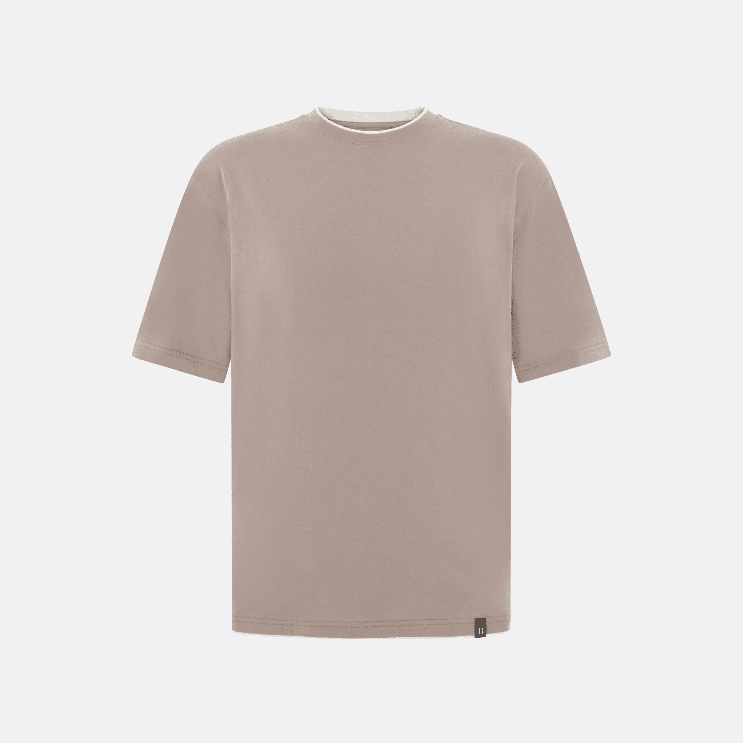 Boggi Milano Pima Cotton T-Shirt - Taupe