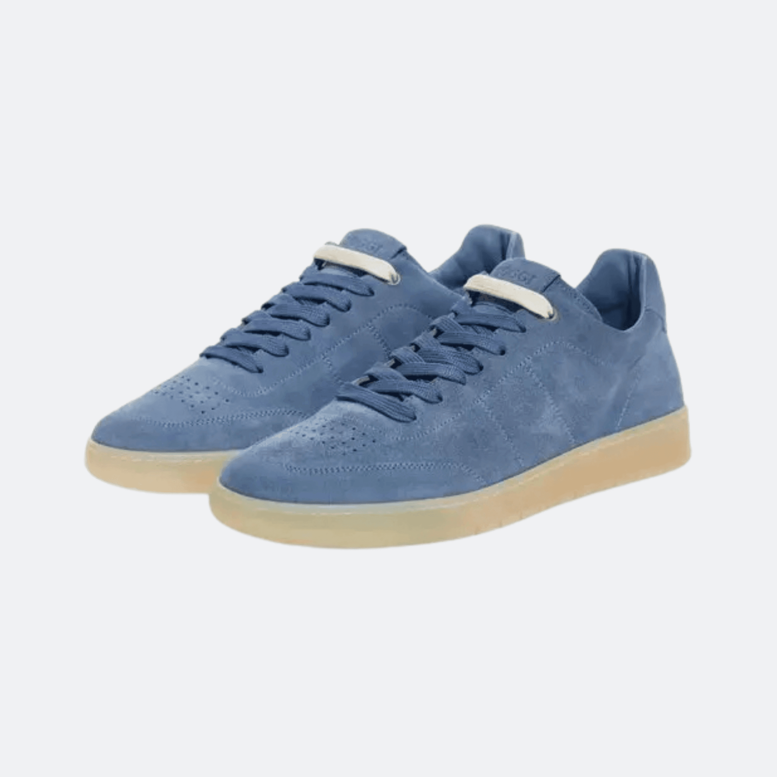 Boggi Milano Suede Low Top Sneakers For Men - Blue alternate