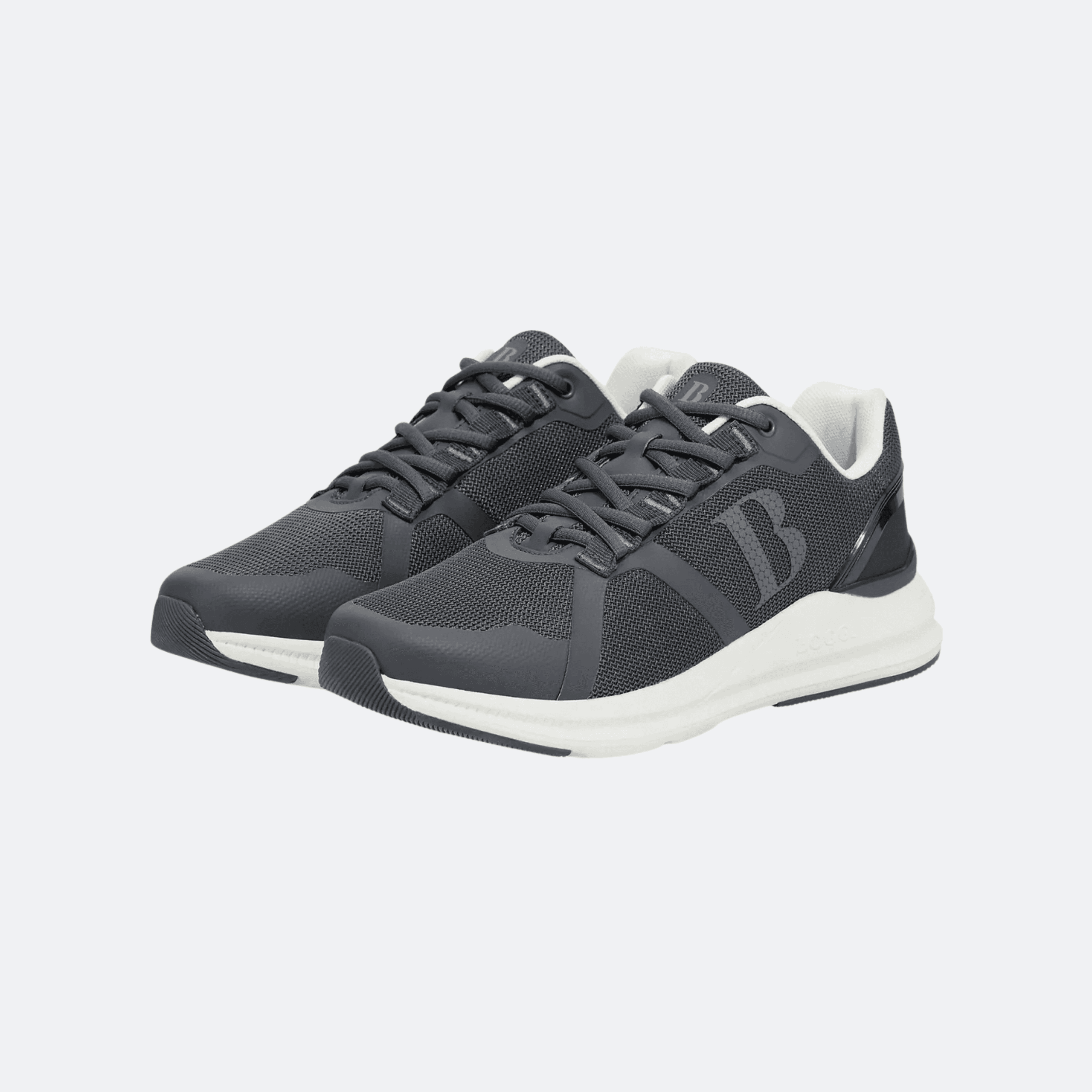 Boggi Milano Technical Fabric Trainers For Men - Dark Grey alternate