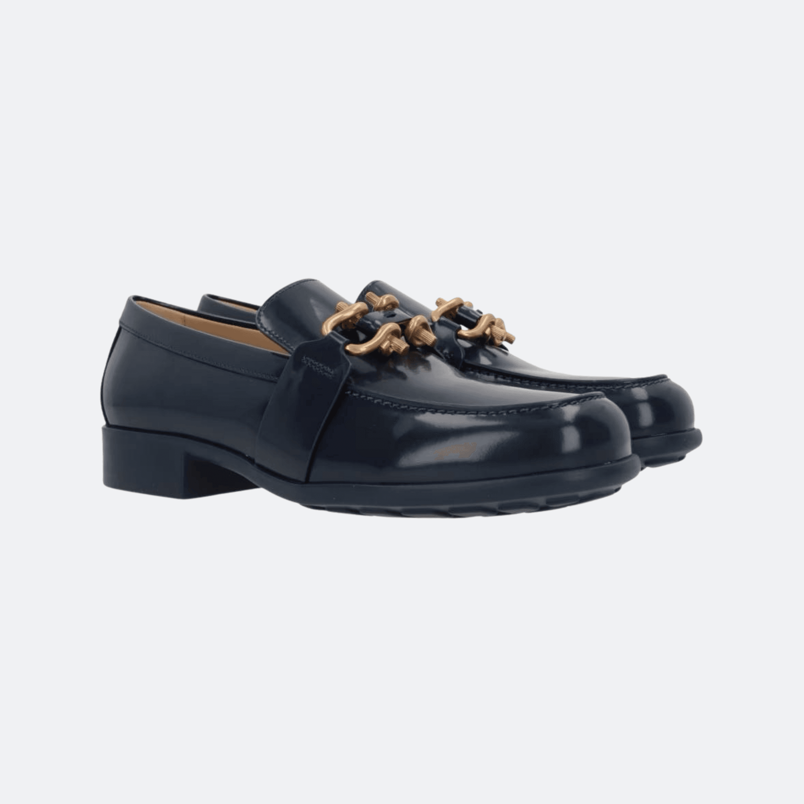 Bottega Veneta - Monsieur Embellished Patent-Leather Loafers