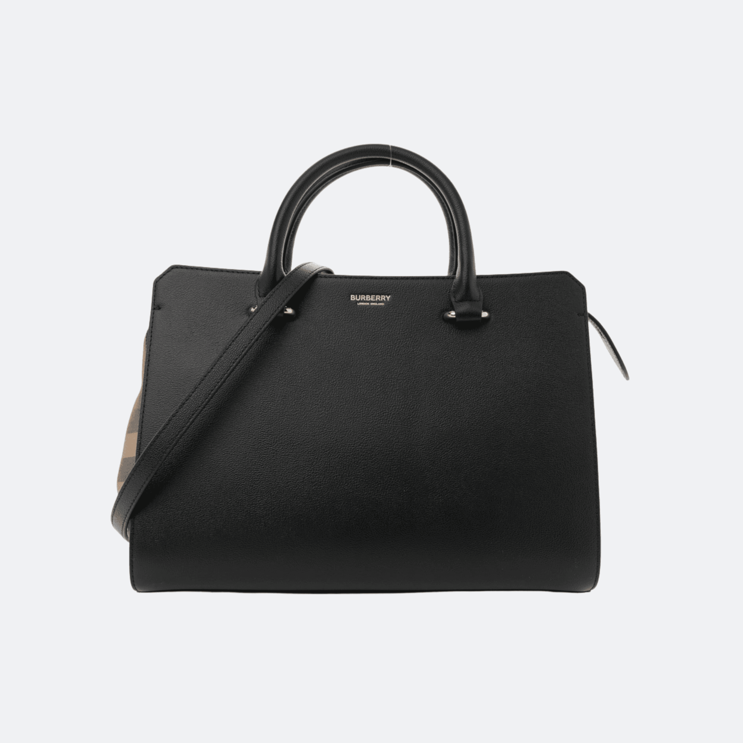 Burberry Banwell Small Tote Bag for Women - Black