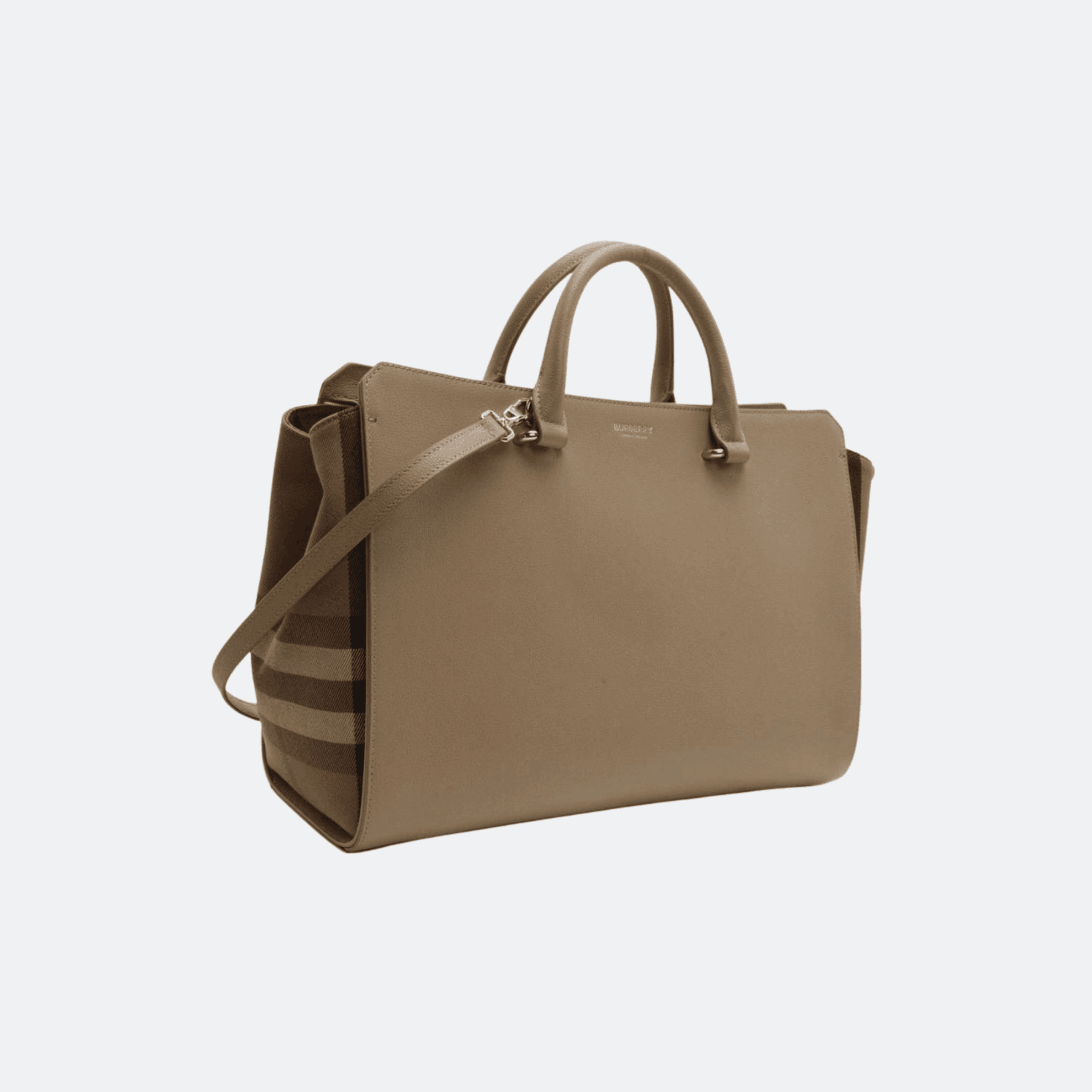 Burberry Banwell Tote Bag For Women - Beige