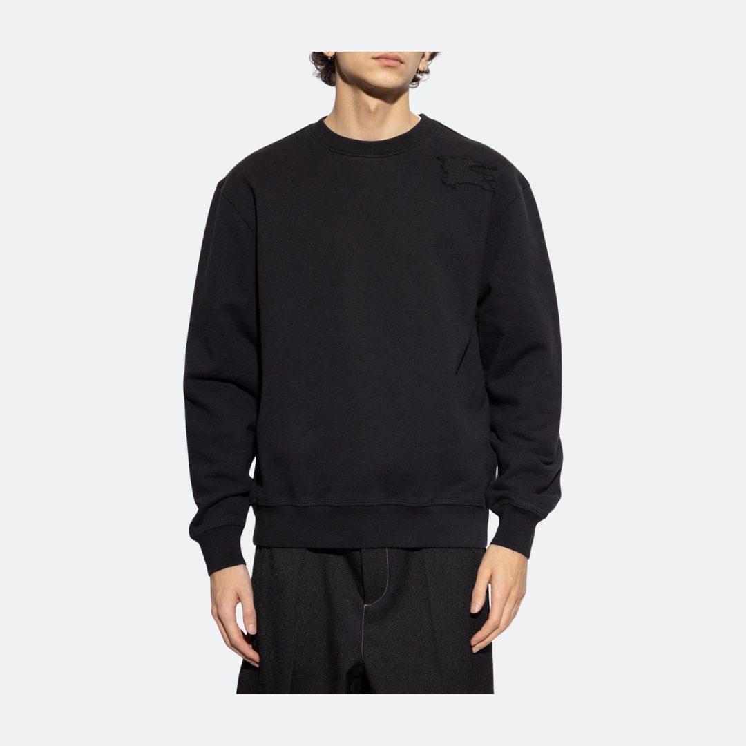 Burberry Black Equestrian Knight Logo Men Sweatshirt alternate