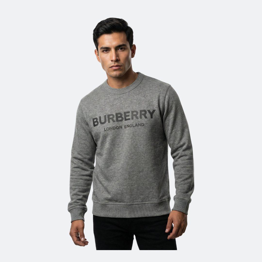 Burberry Cotton Grey Men Sweatshirt alternate