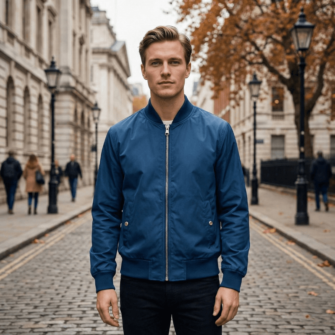 Burberry Ellon Bomber Jacket for Men - Navy alternate