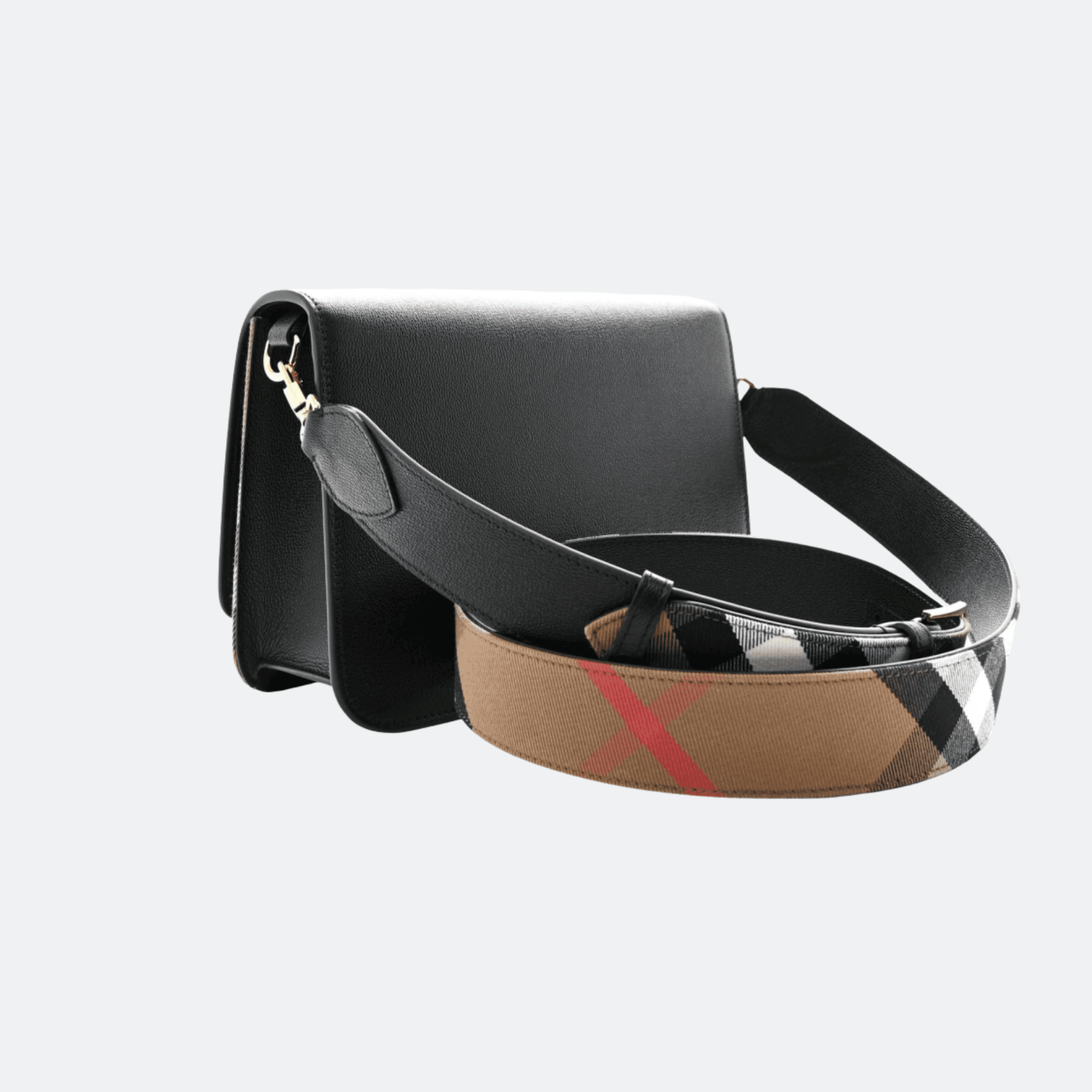Burberry House Check Mackford Crossbody Bag Black alternate
