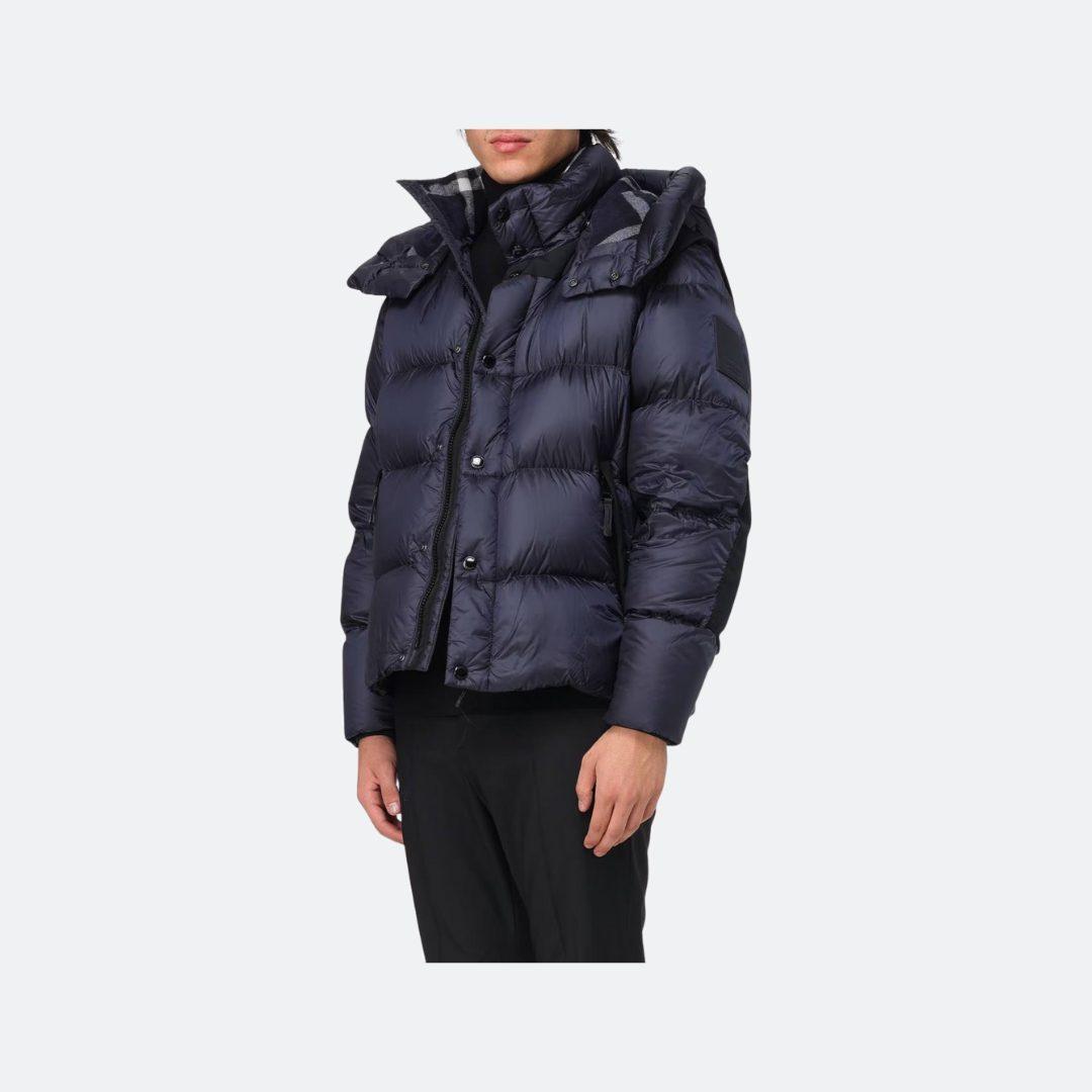 Burberry Leeds Navy Detachable Sleeve Hooded Down Jacket alternate