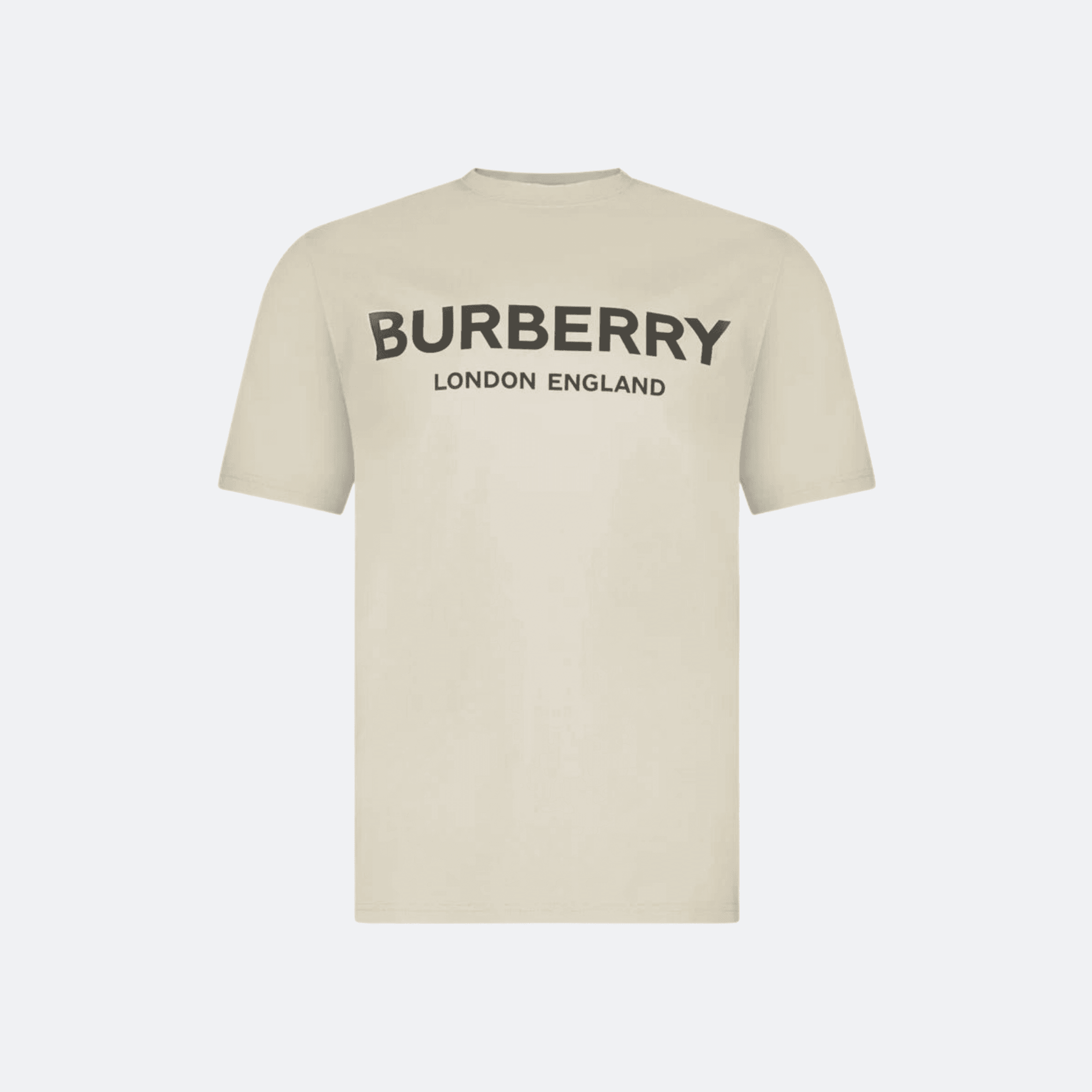 Burberry London England Logo Print T-Shirt for Men - Light Stone Beige