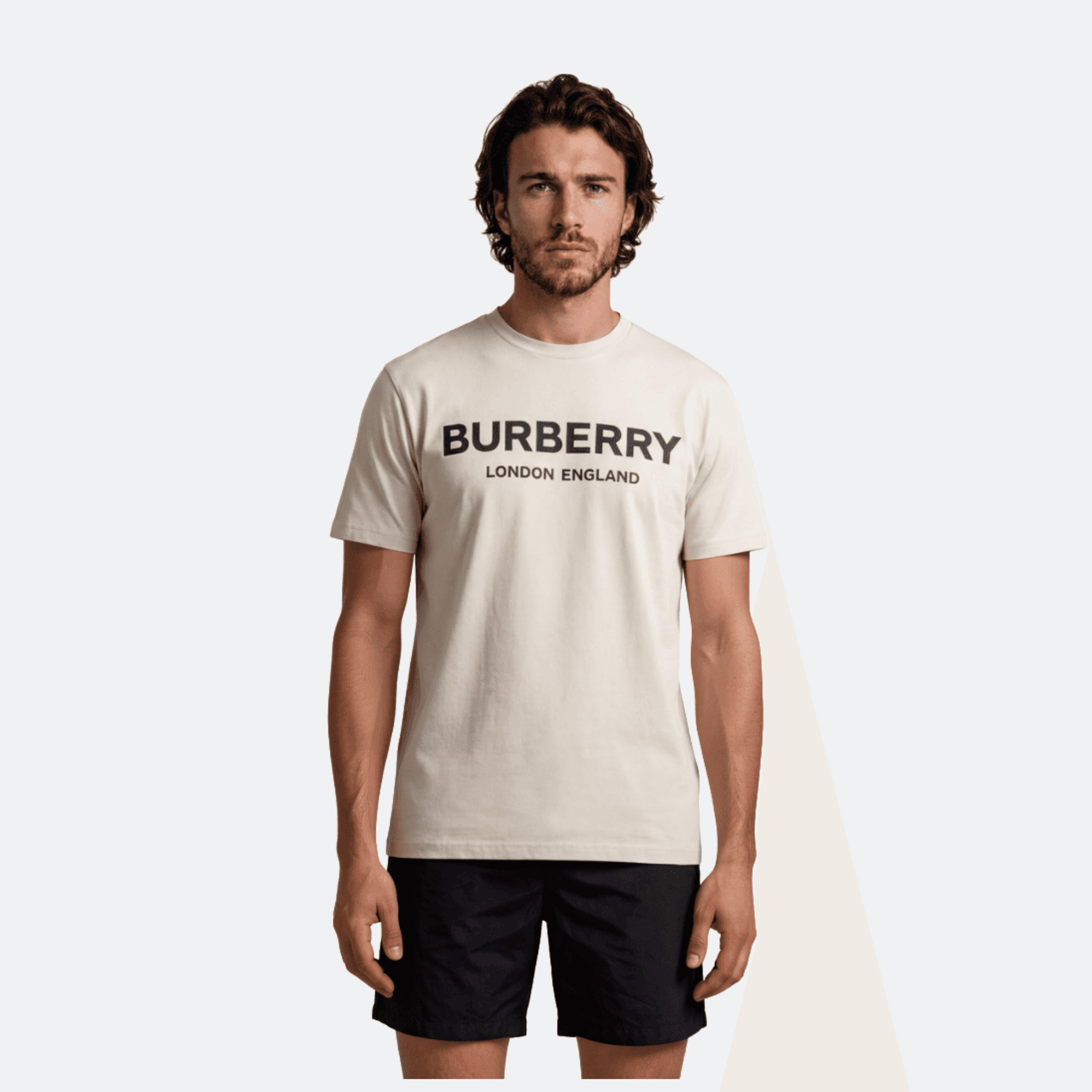Burberry London England Logo Print T-Shirt for Men - Light Stone Beige alternate