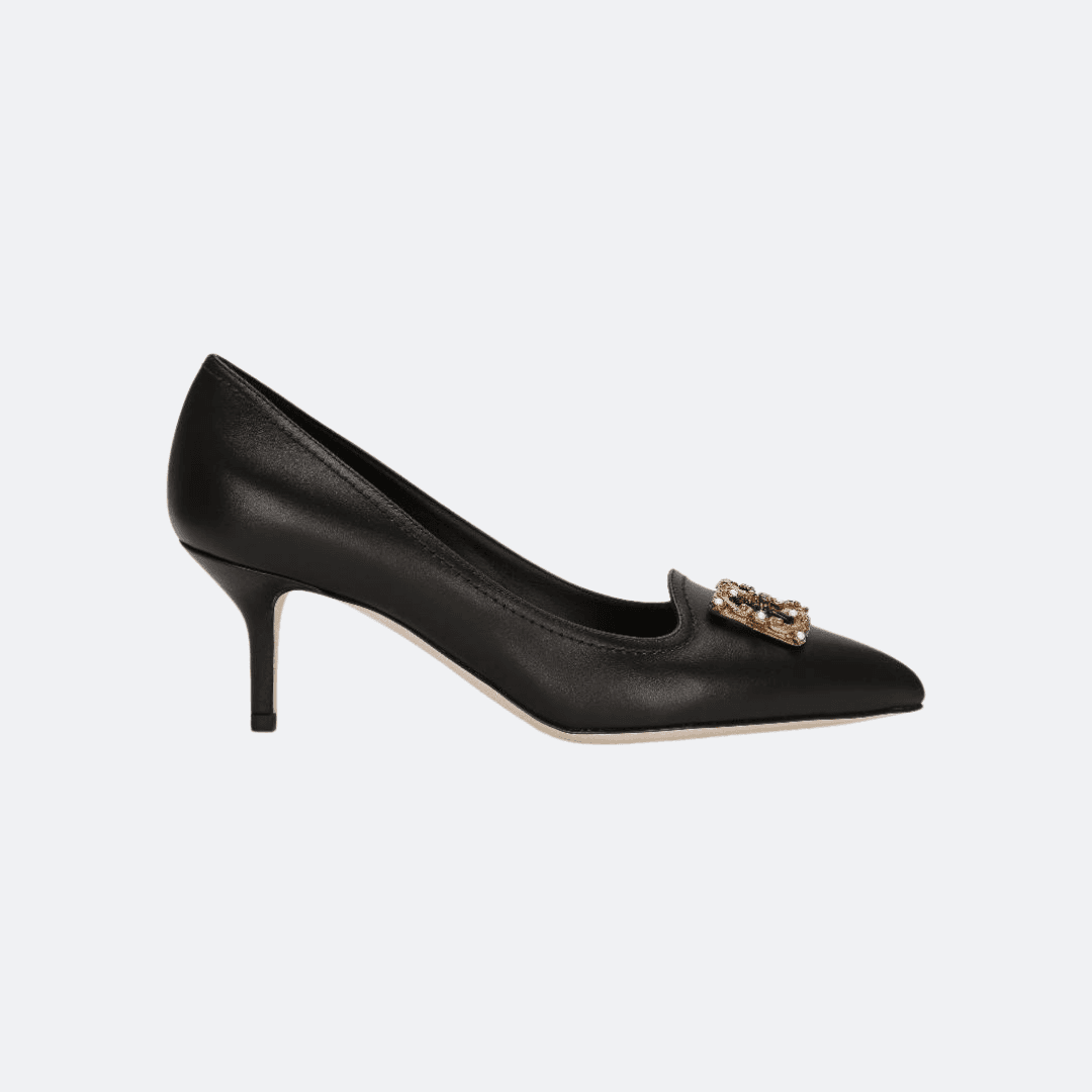 Dolce & Gabbana Amore Black Leather Pumps