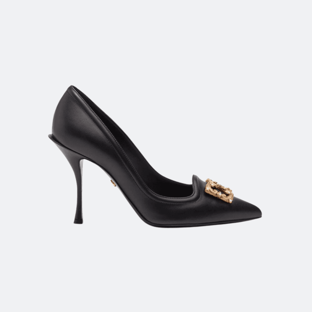 Dolce & Gabbana Amore Black Leather Pumps
