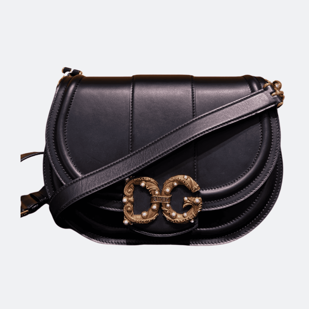 Dolce & Gabbana Black AMORE Crossbody Bag