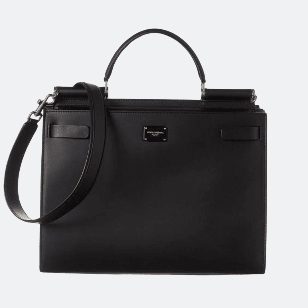 Dolce & Gabbana Black Sicily 62 Tote Bag