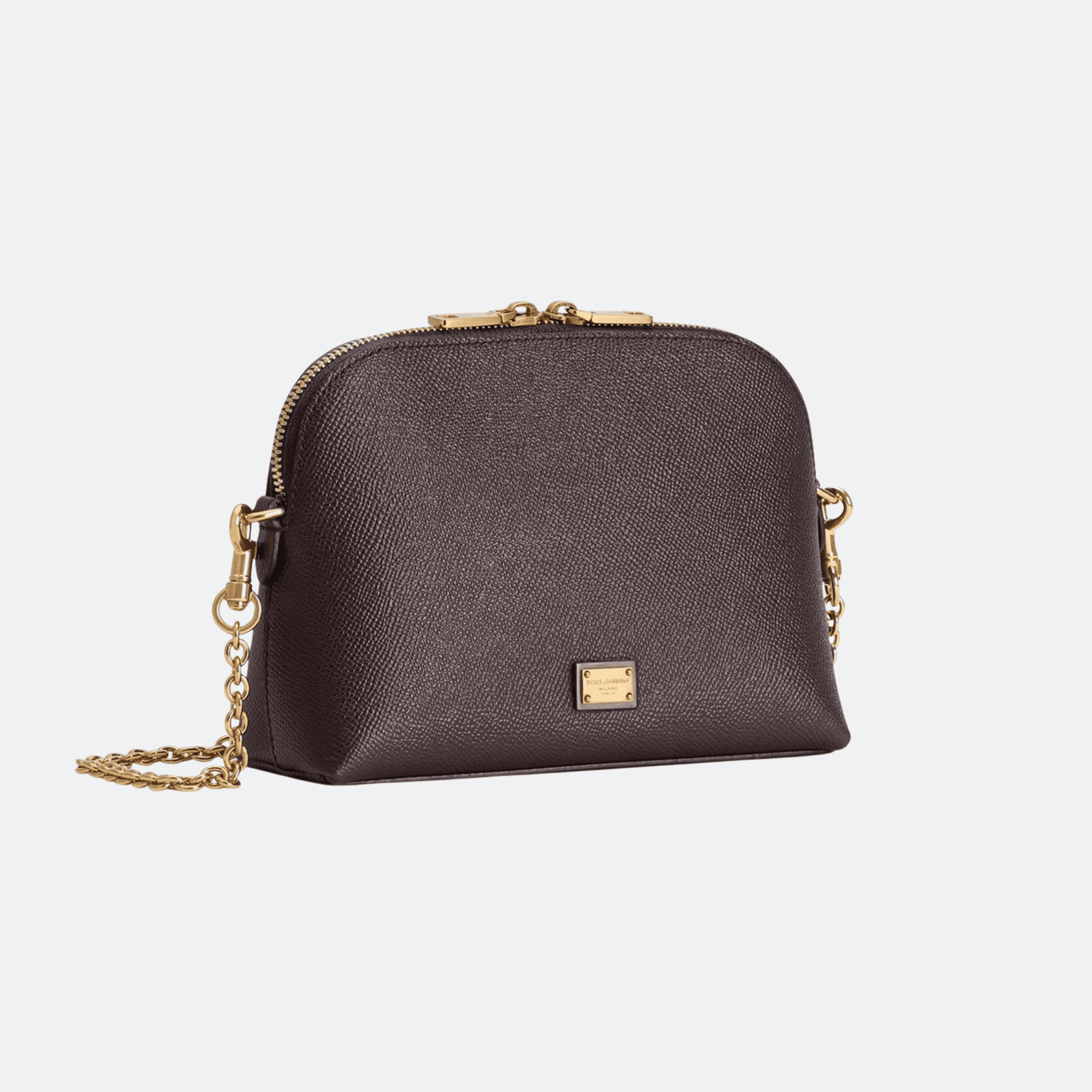 Dolce & Gabbana Dauphine Calfskin Mini Bag Chain Crossbody Bag - Plum Purple alternate