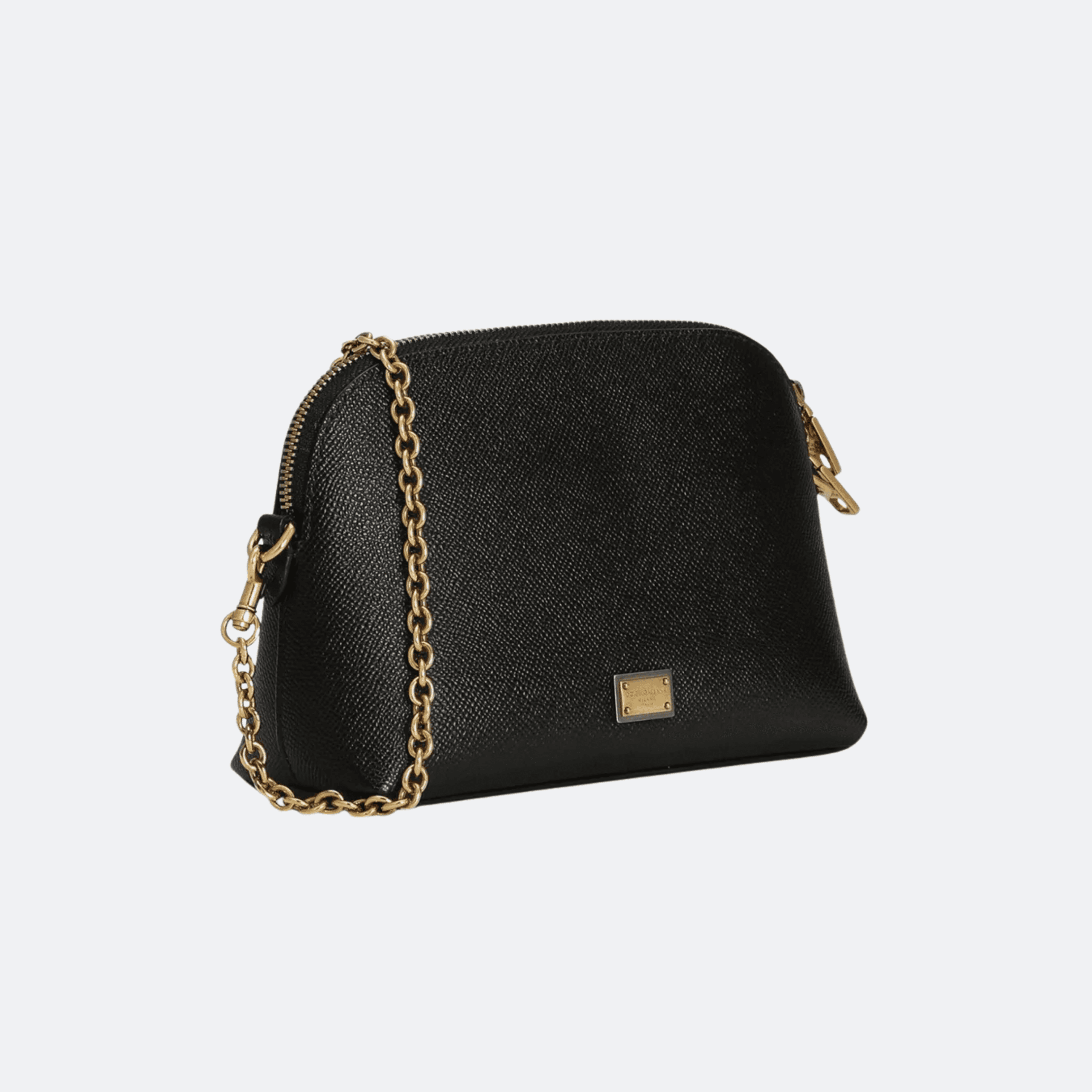 Dolce & Gabbana Dauphine Calfskin Mini Bag Chain Crossbody Bag - Black alternate