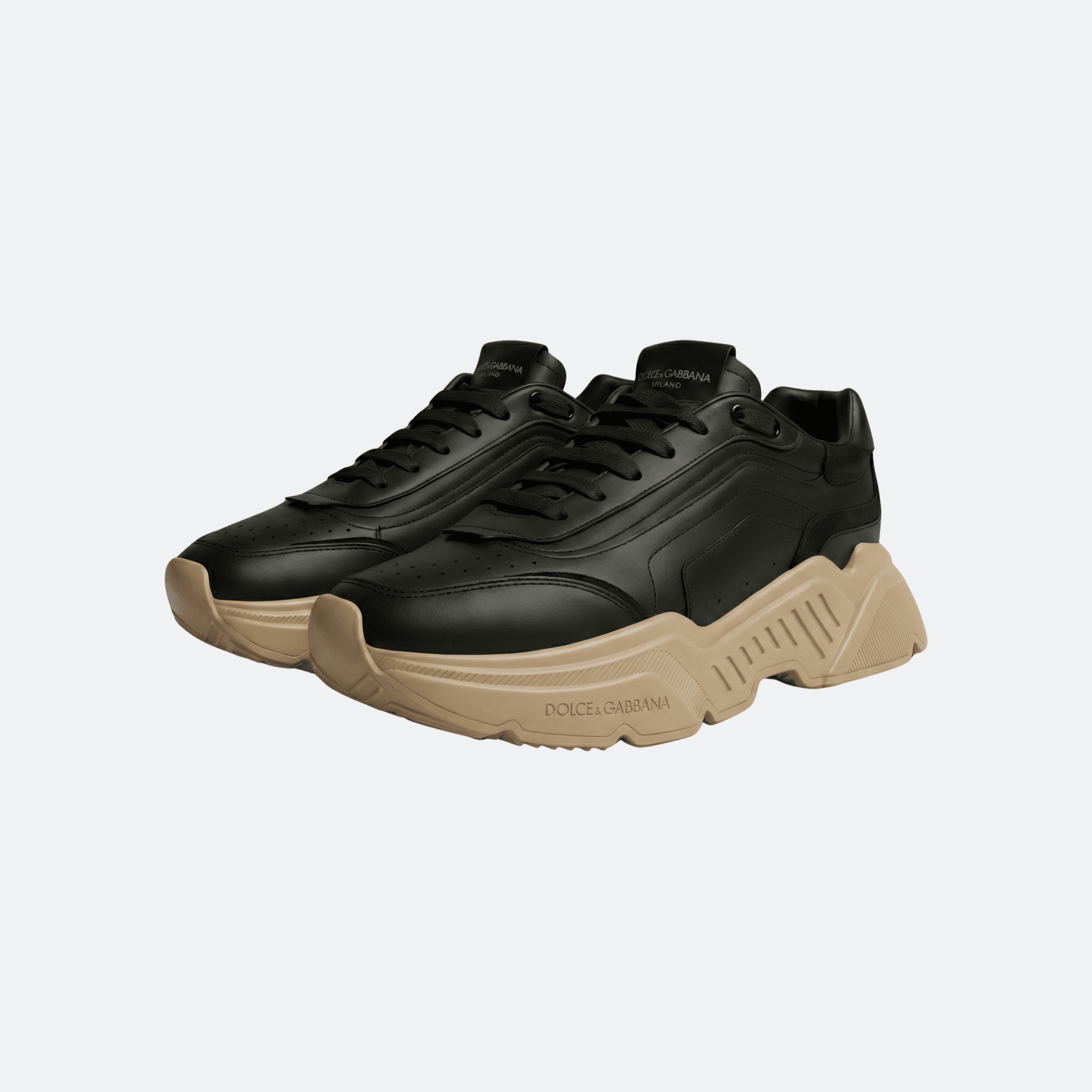 Dolce & Gabbana Daymaster Low-Top Sneakers - Black/Beige alternate