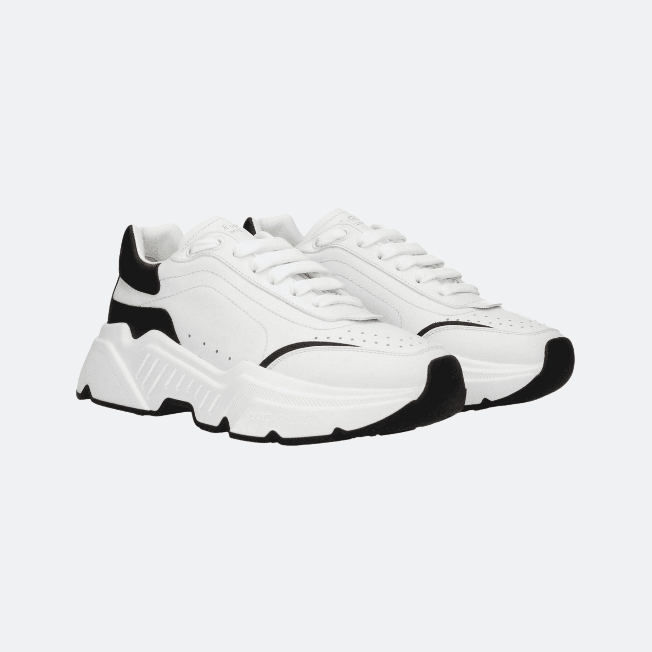 Dolce & Gabbana Daymaster Sneakers In Calfskin Nappa Leather For Women - White/Black alternate