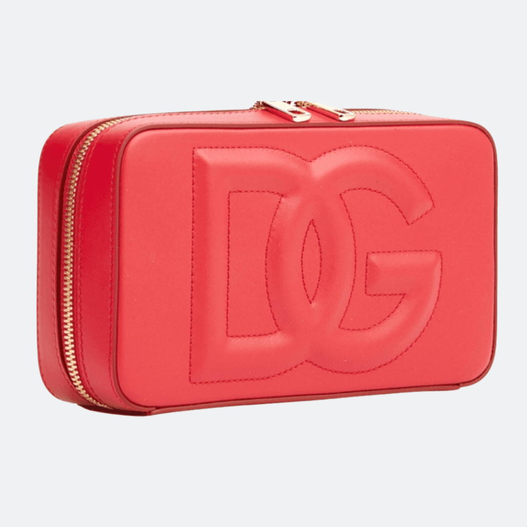Dolce & Gabbana DG Logo Red Leather Crossbody Bag alternate