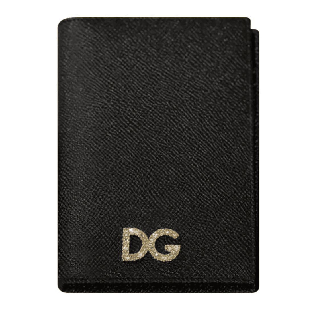 Dolce & Gabbana Leather Card Holder Passport Case Black
