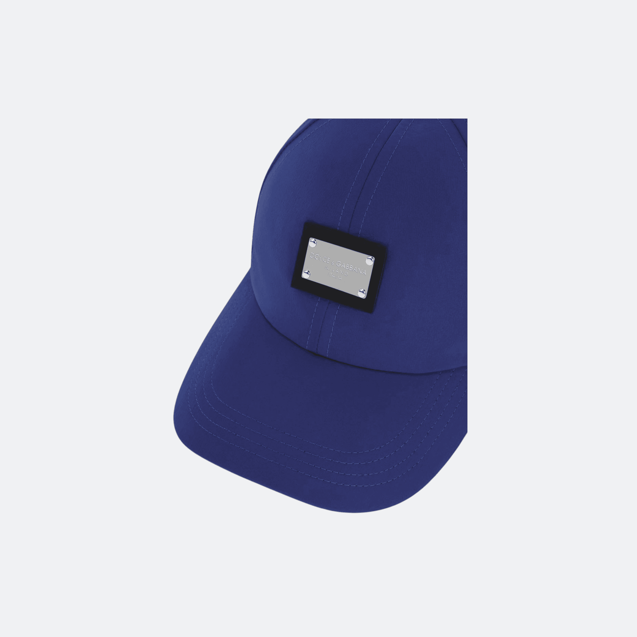 Dolce & Gabbana Logo Plaque Baseball Cap - Blue alternate
