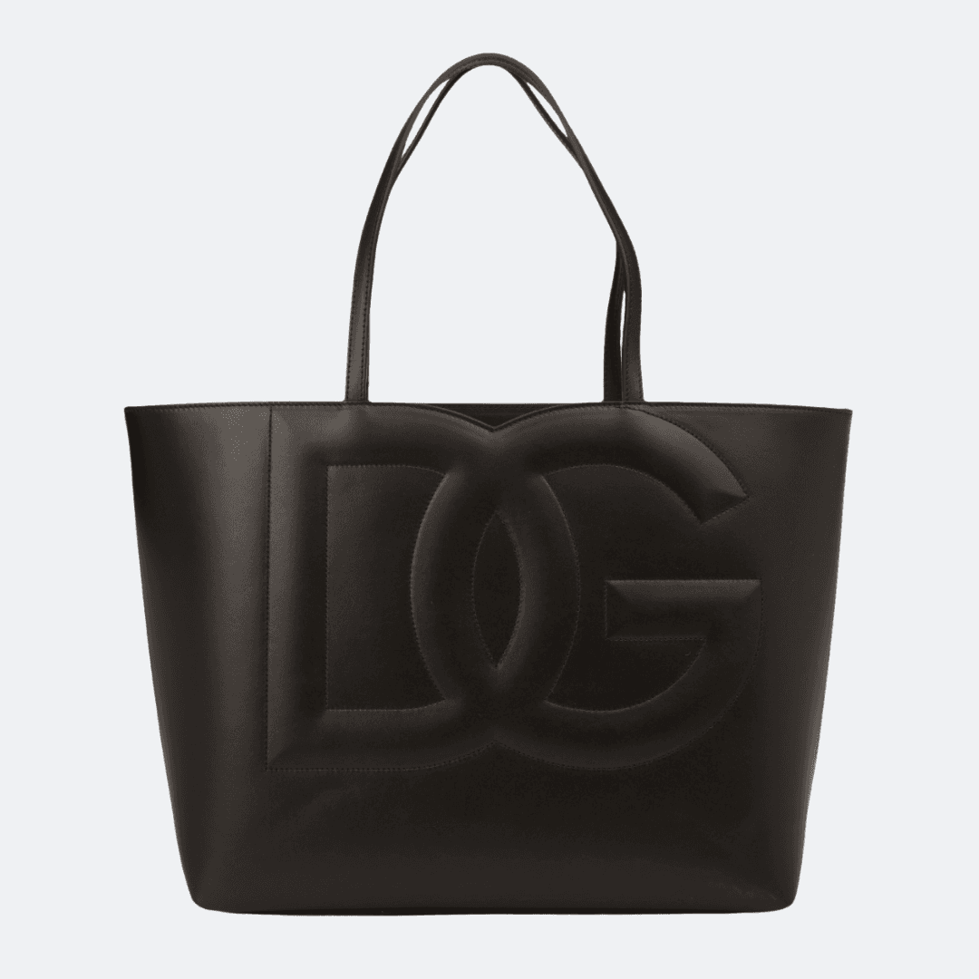 Dolce & Gabbana Medium Black Calfskin Tote Bag