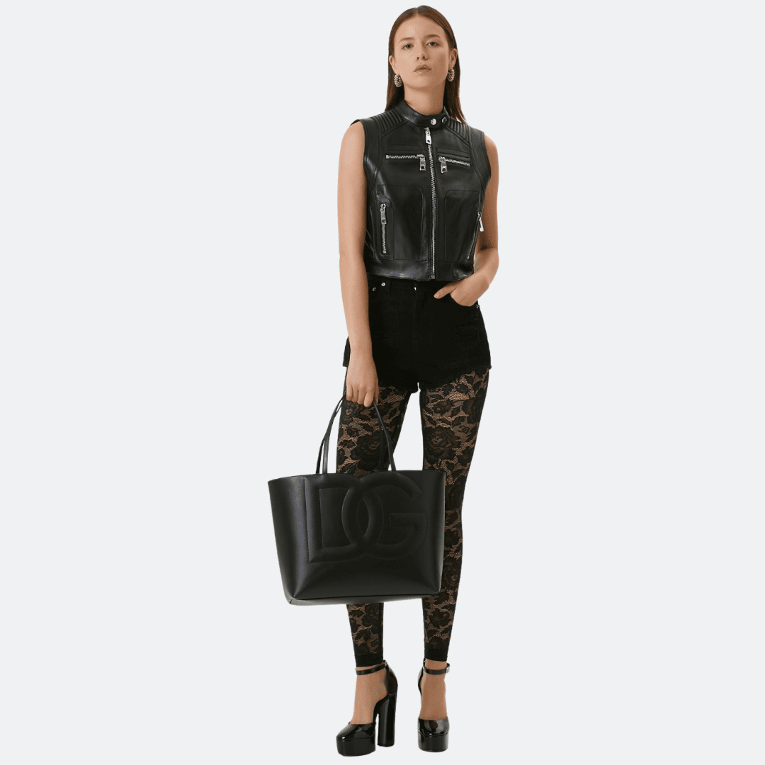 Dolce & Gabbana Medium Black Calfskin Tote Bag alternate