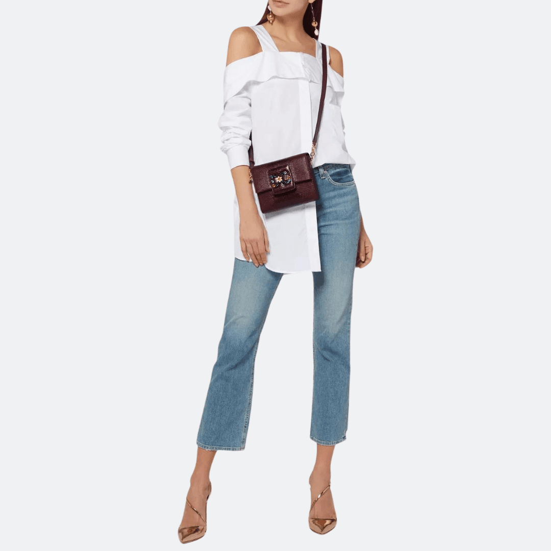 Dolce & Gabbana Millenials Claret Red Leather Bag alternate