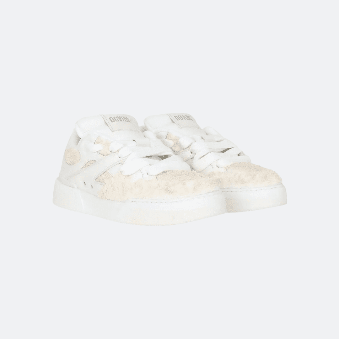 Dolce & Gabbana New Roma Fur-Calfskin White-Beige Sneakers alternate