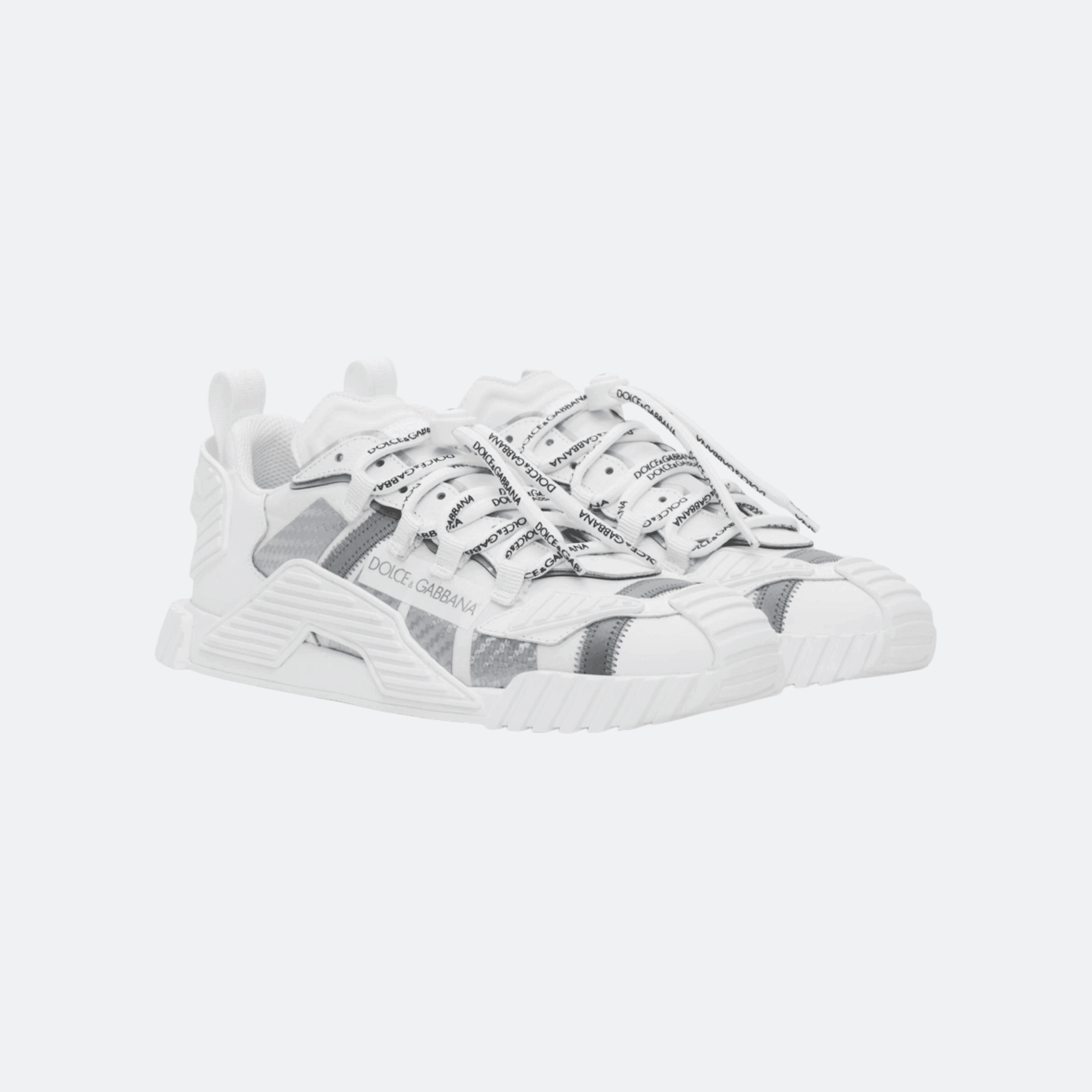 Dolce & Gabbana NS1 Slip On Sneakers for Men - White/Silver alternate